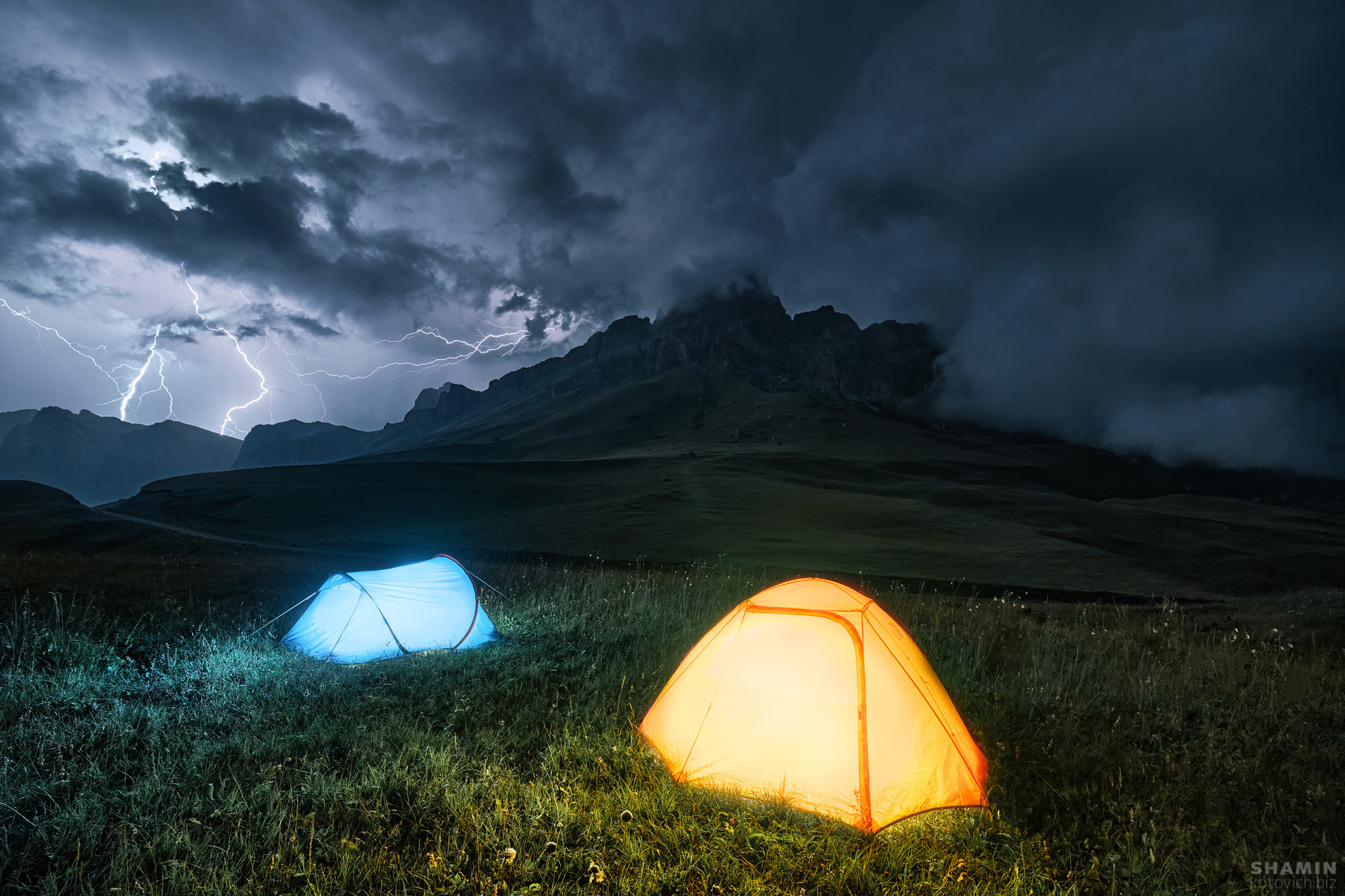 Ночной пейзаж. Фотограф Константин Шамин