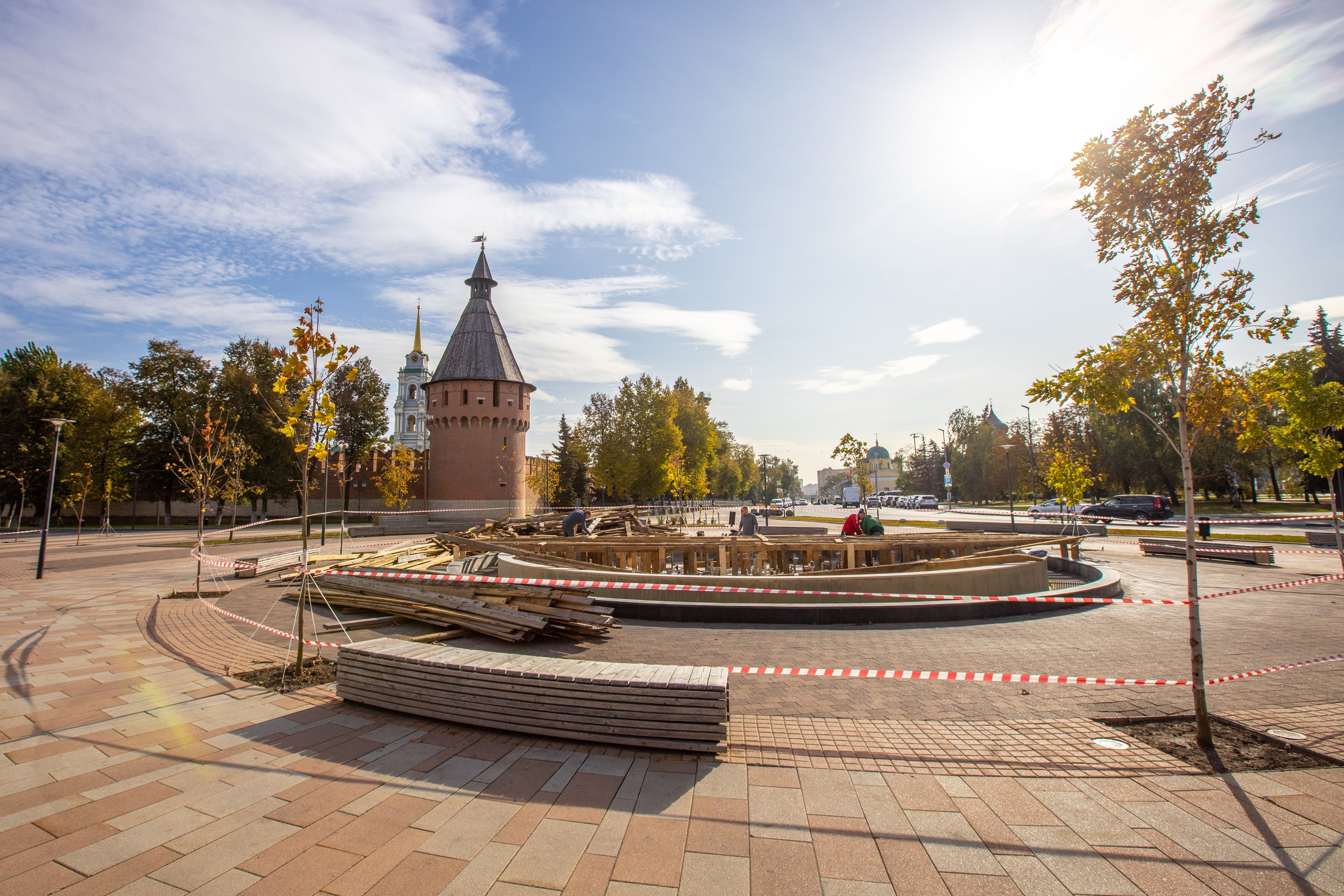 Площадь Ленина, Гостинный двор, Белый дом, Фонтаны, улица Советская. Фотограф в Туле Крупский АнДРей. Фотостудия «КАДР71» в Туле