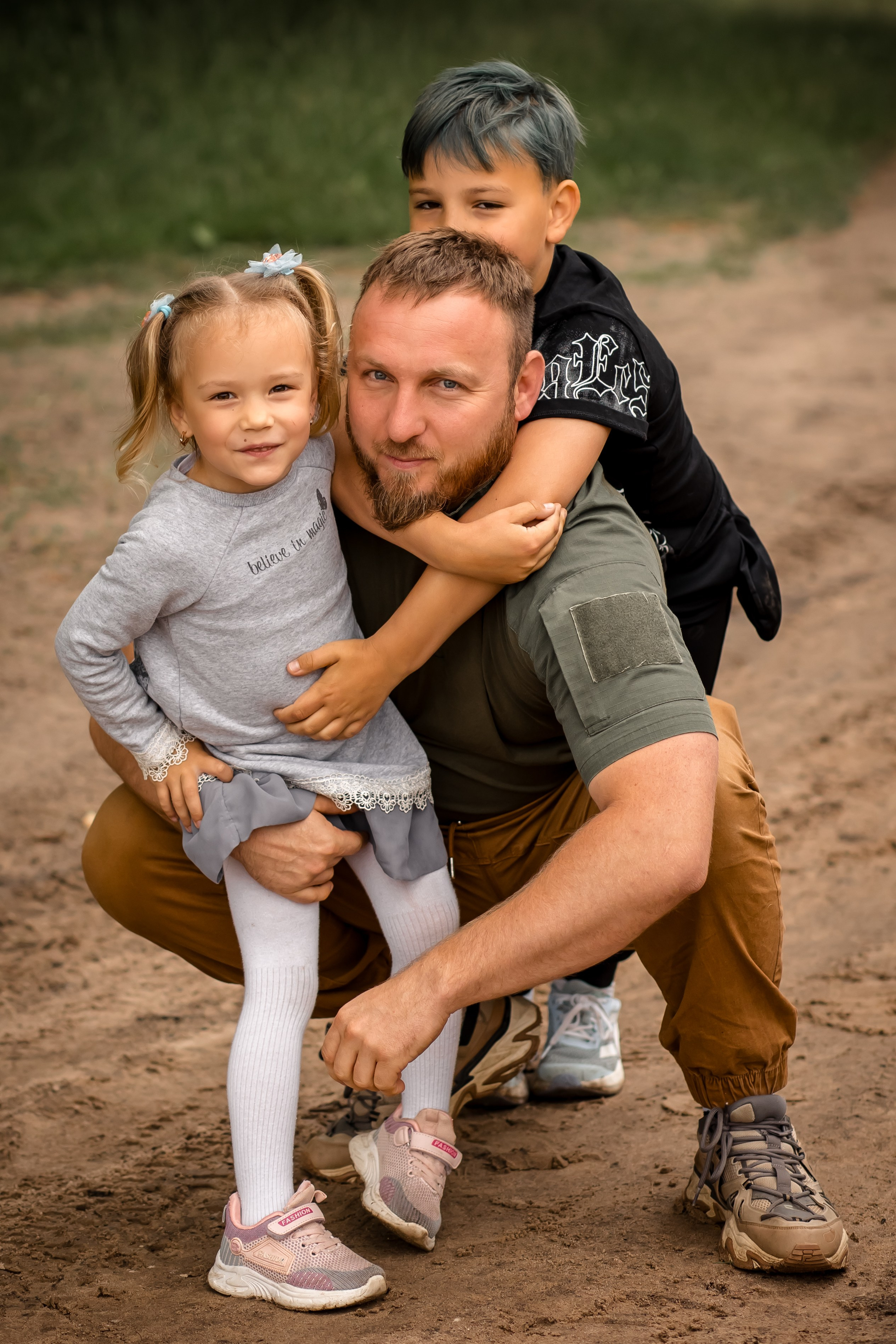 Катя с детками