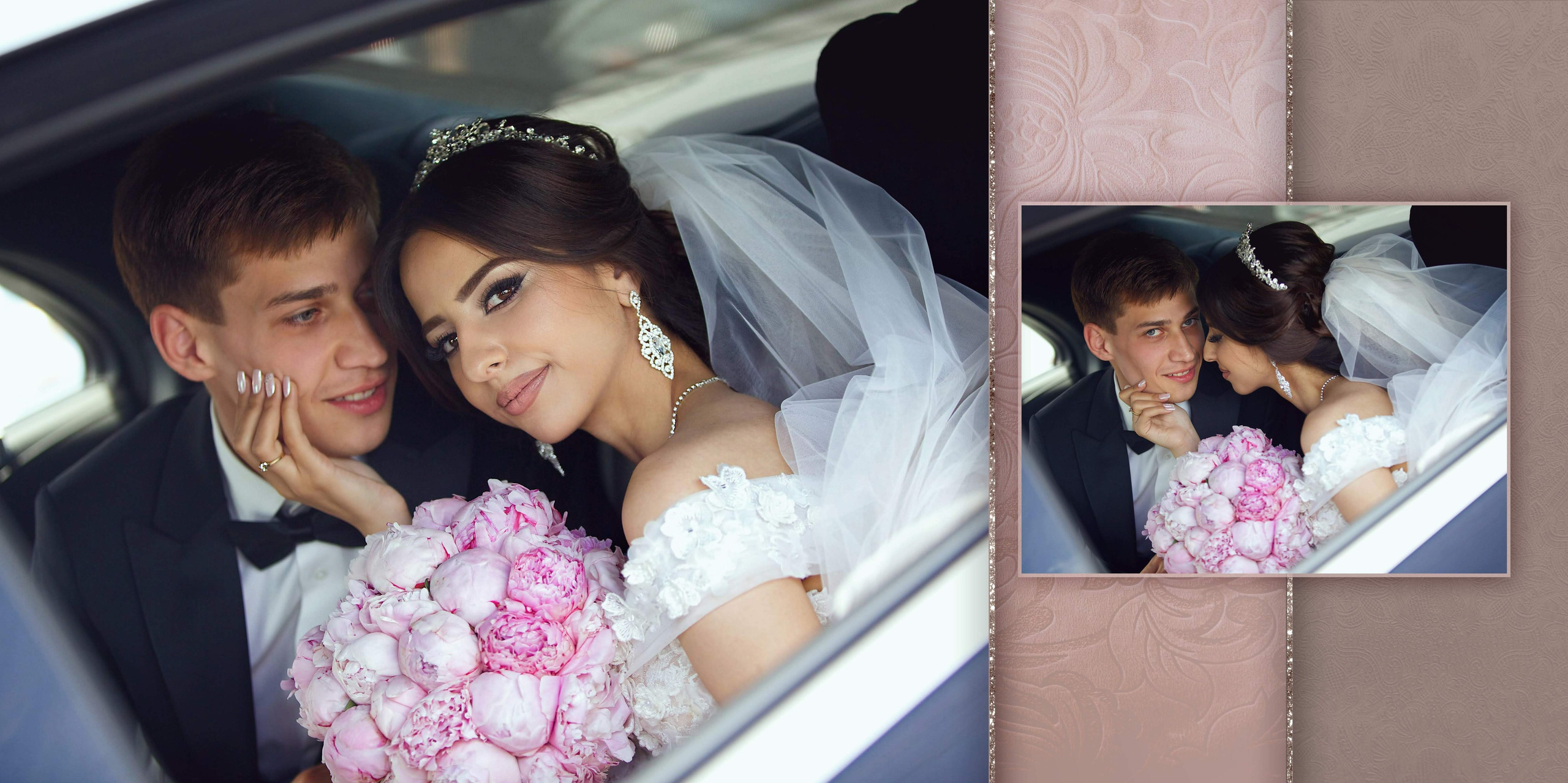 Свадебная фотокнига. Фотограф Кирсанова Наталия. Фотохудожник Наталия Кирсанова