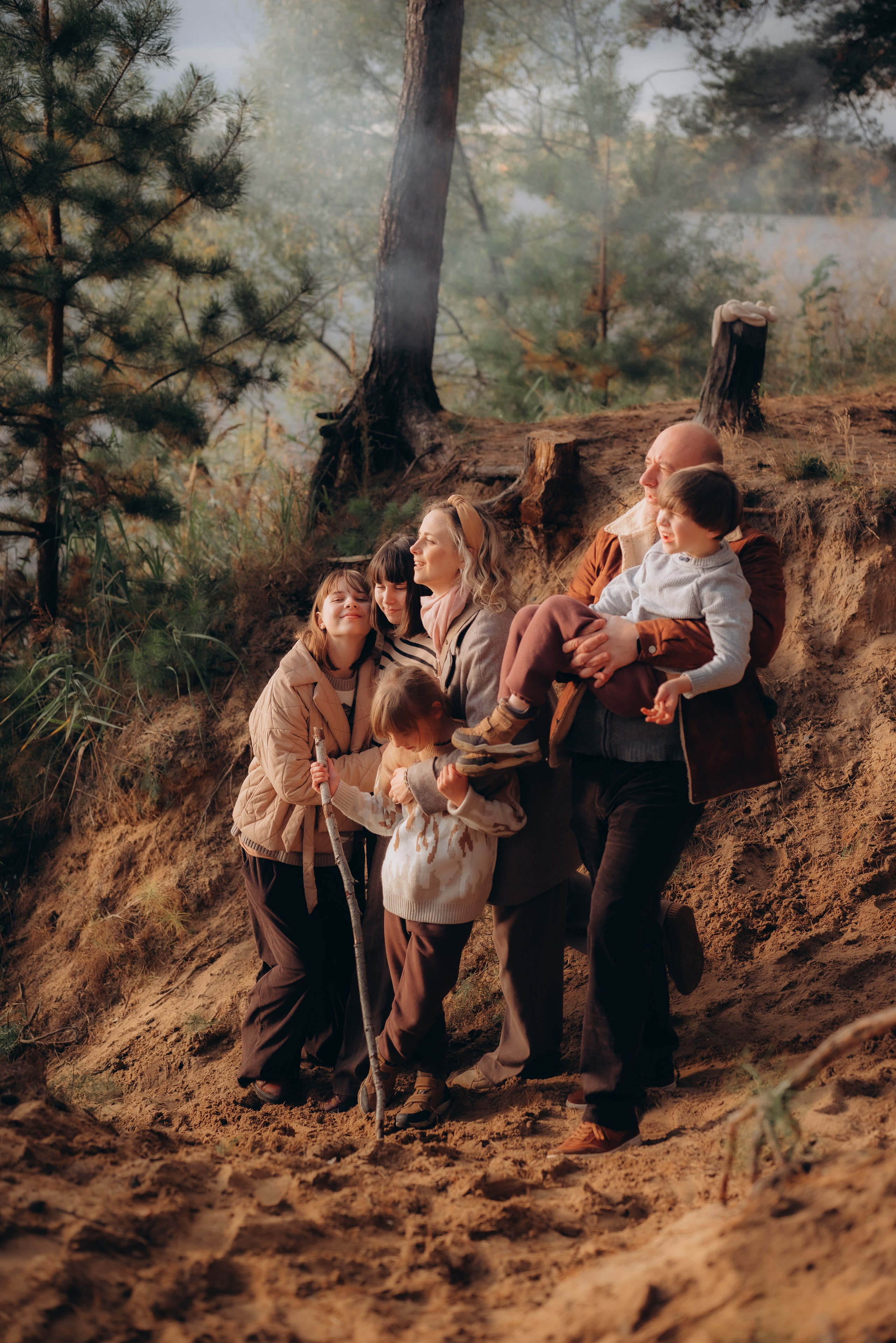 Катя, Максим, Олеся, Алёна, Ксюша и Серёжа. Семейный фотограф в Москве Дарья Пузикова