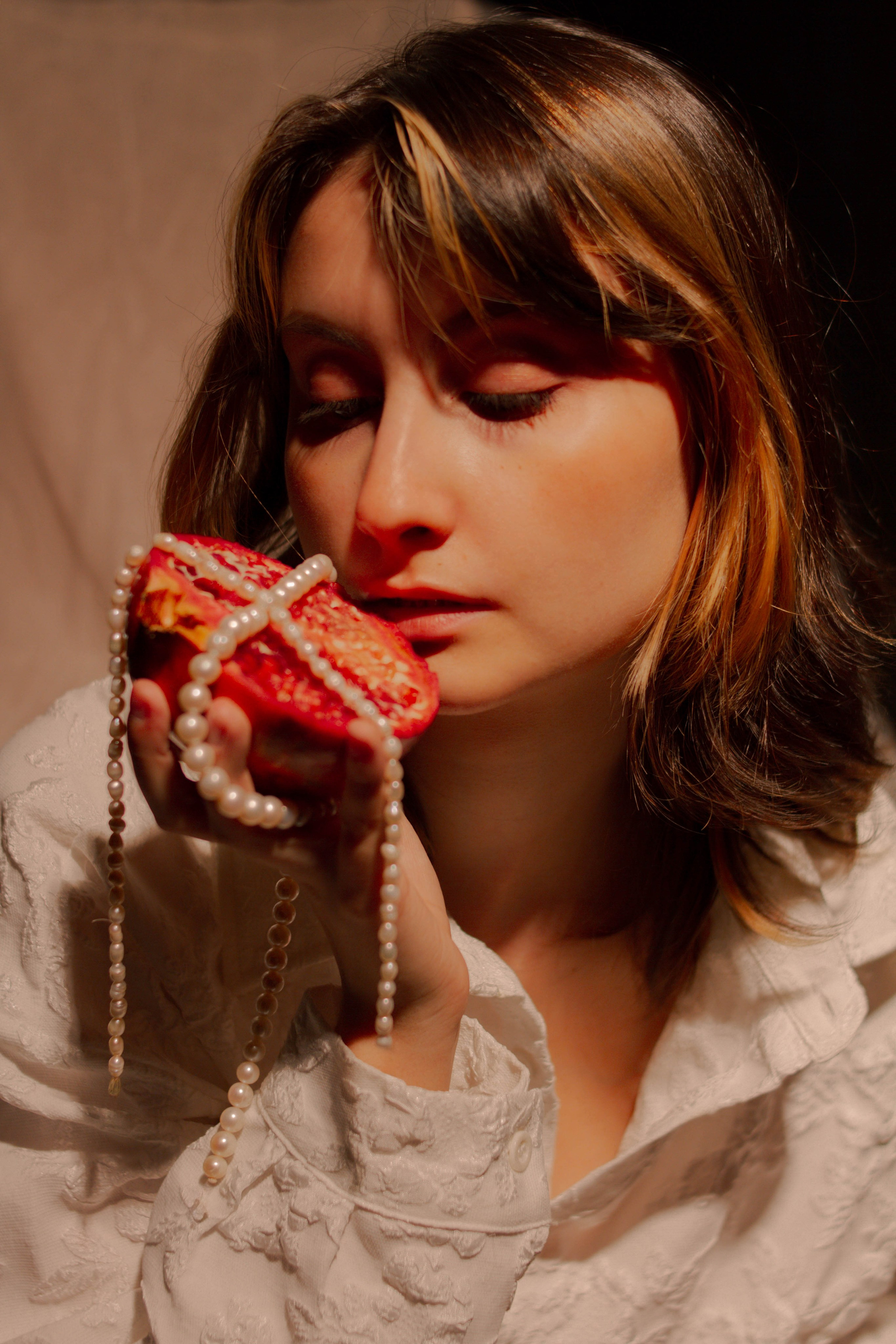 Гранат и жемчуг. Создадим шедевр? Виталина и её фотоискусство