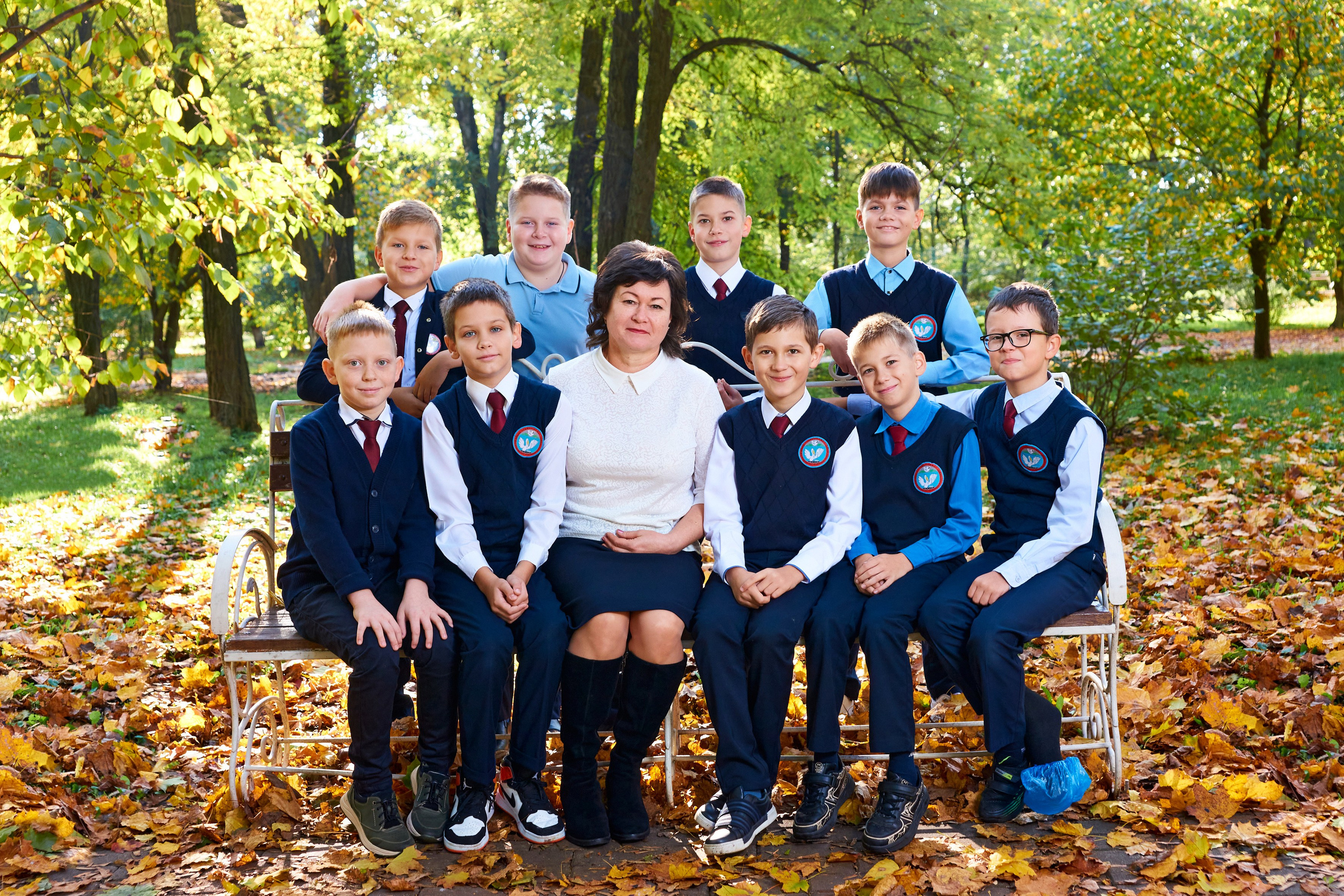 Съёмка в парке осенью. 4 класс. Childrenfoto.ru