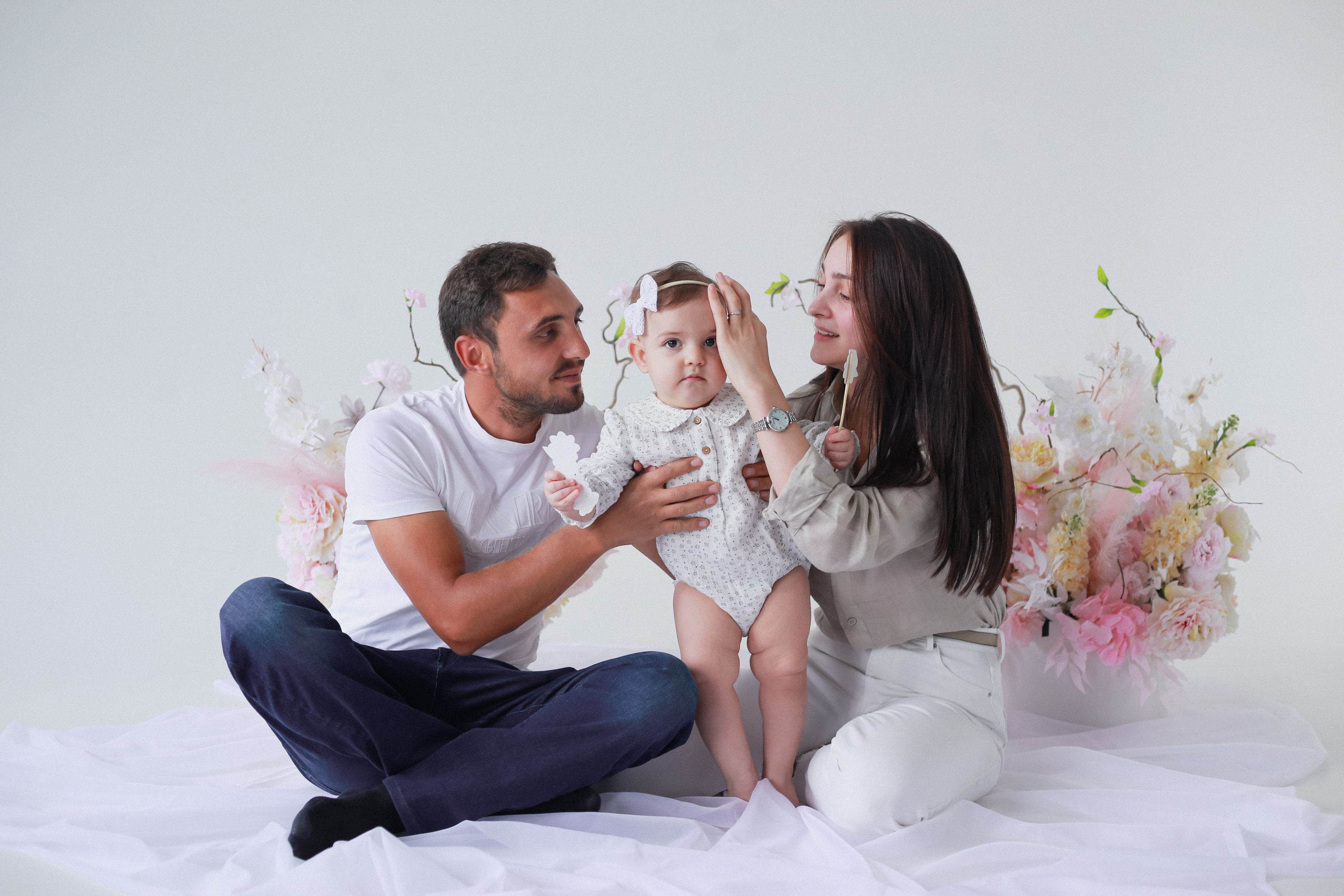 Годик в студии Домодедово. Семейный фотограф в Москве и МО Варвара Шаранова