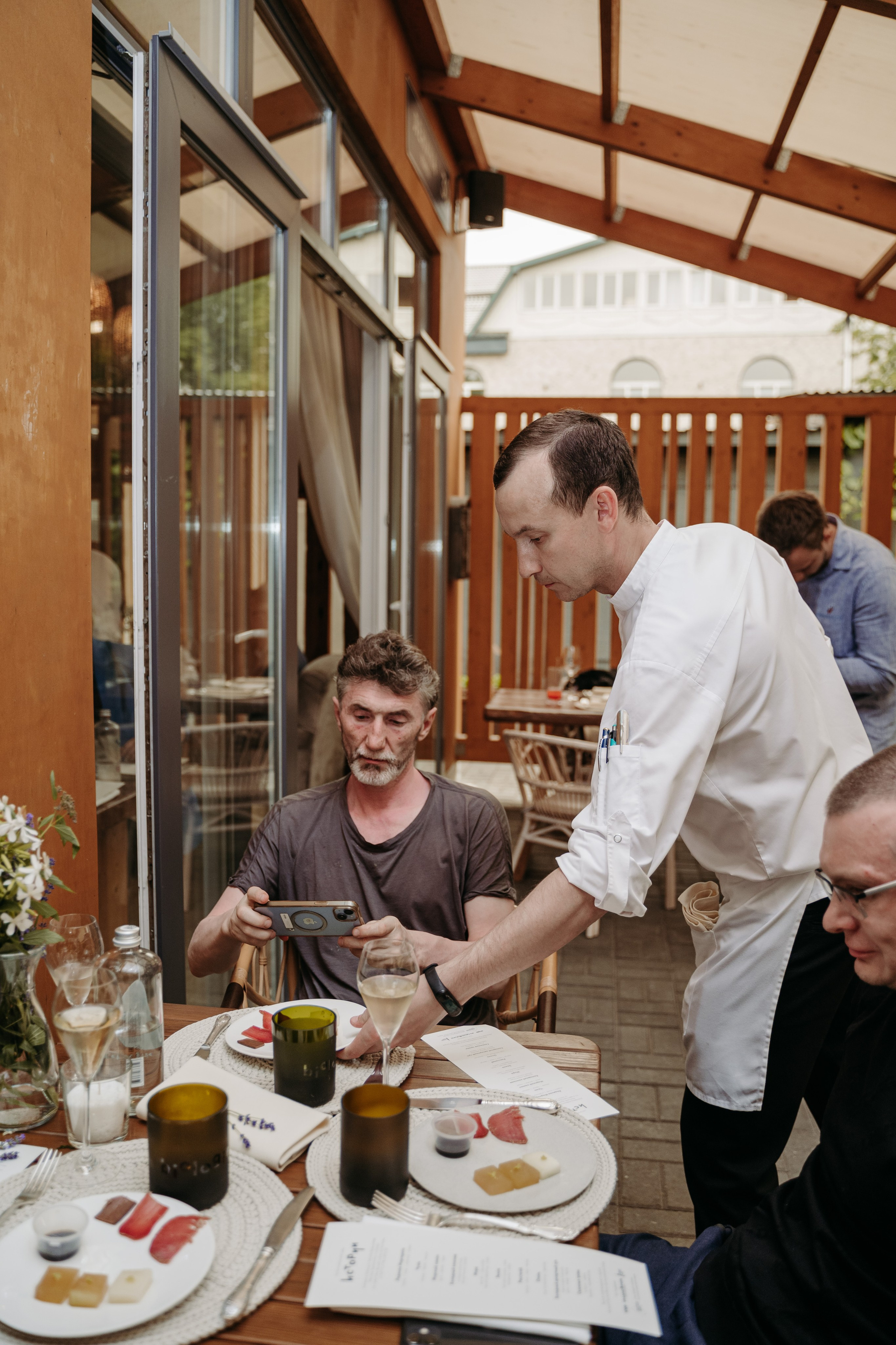 Открытый ужин с Mishlen Шеф Поварами. Репортажный и свадебный фотограф в Москве Рая Небогатова