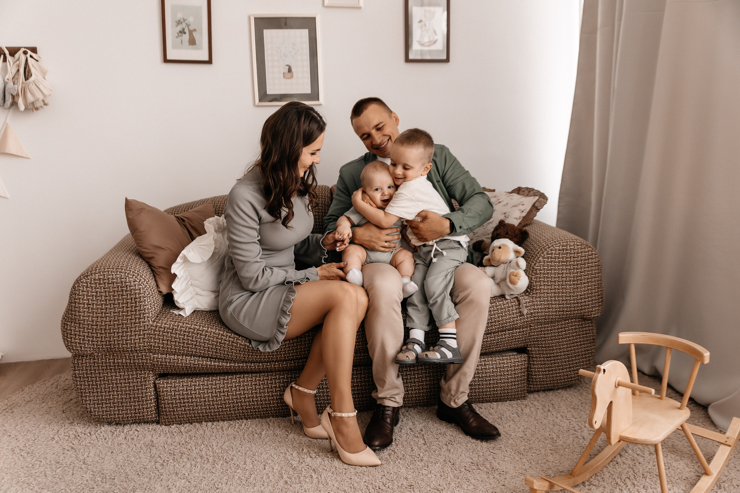 Павел, Кристина, Святослав, Елисей. Семейный фотограф Минск Усова Ольга