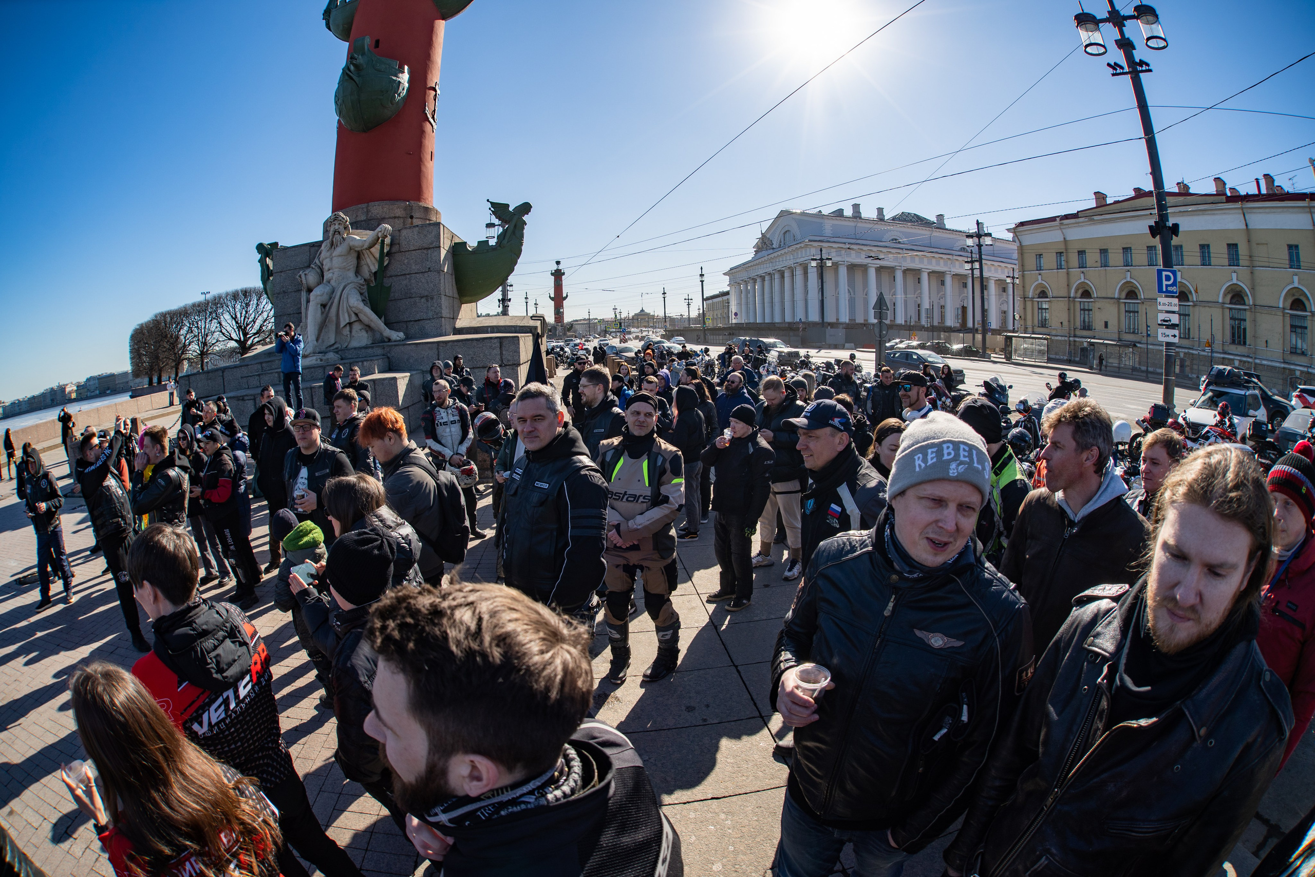 Весенний прохват мотоклуба Normans Riders MC. Концертный и репортажный фотограф в Санкт-Петербурге Слава Пахомов