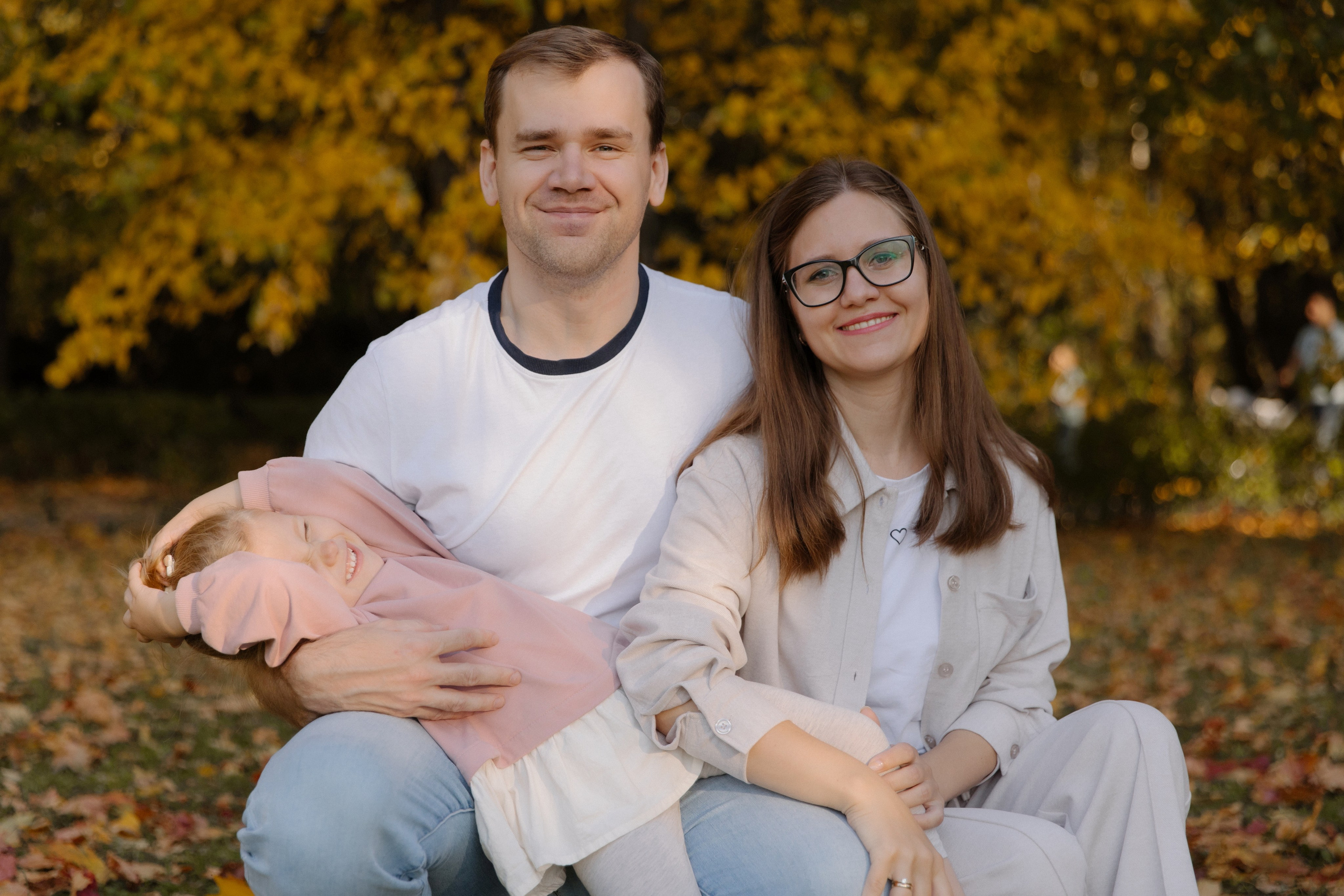 Прогулка Василисы с родителями, дядей и тетей. Семейный и свадебный фотограф в Москве и Зеленограде Пилипенко Юлия