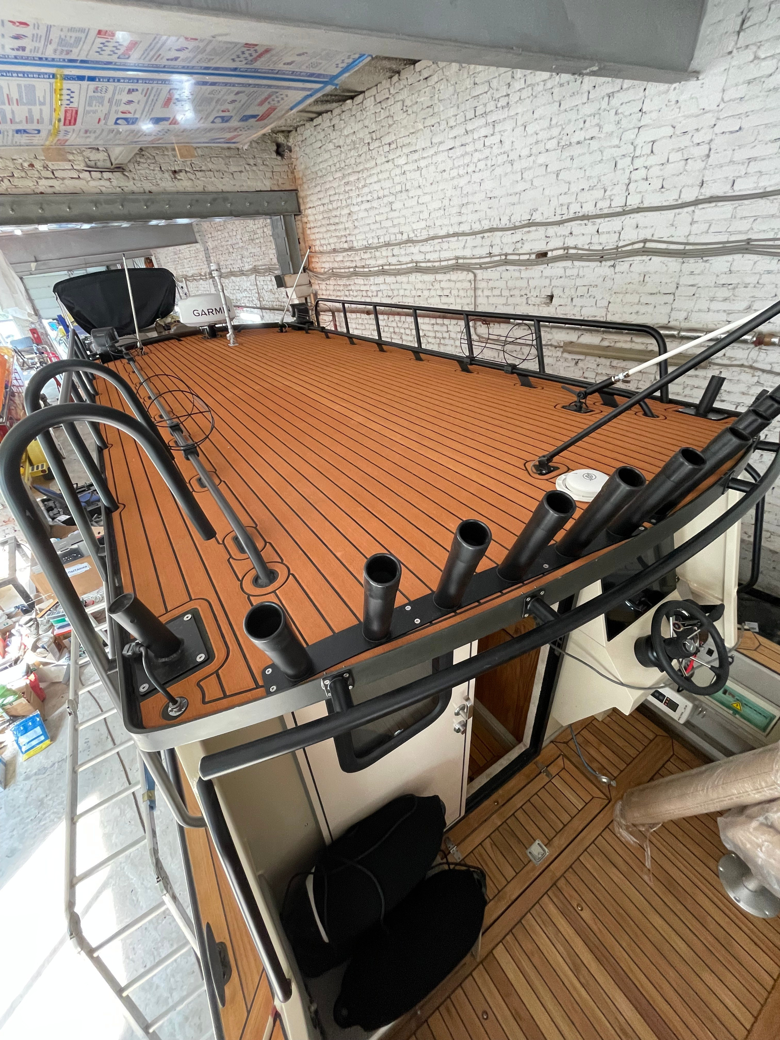 Дизайн персонализации Алюминиевого катера Weldcraft Cuddy King 300 OS. Design Yachts and Cars