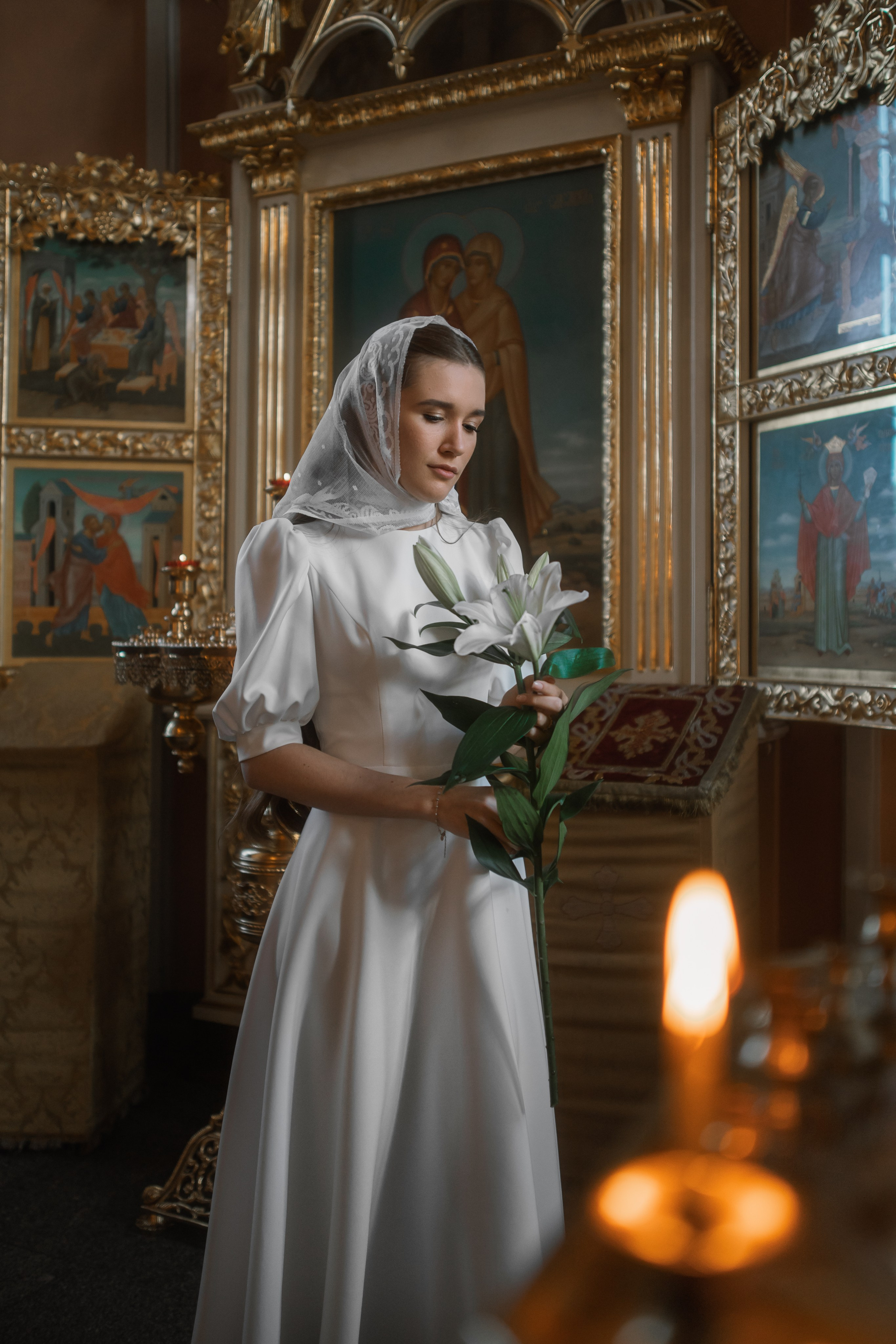 Венчание в Чесменском храме. Фотограф на крещение и венчание, семейный фотограф в Санкт-Петербурге