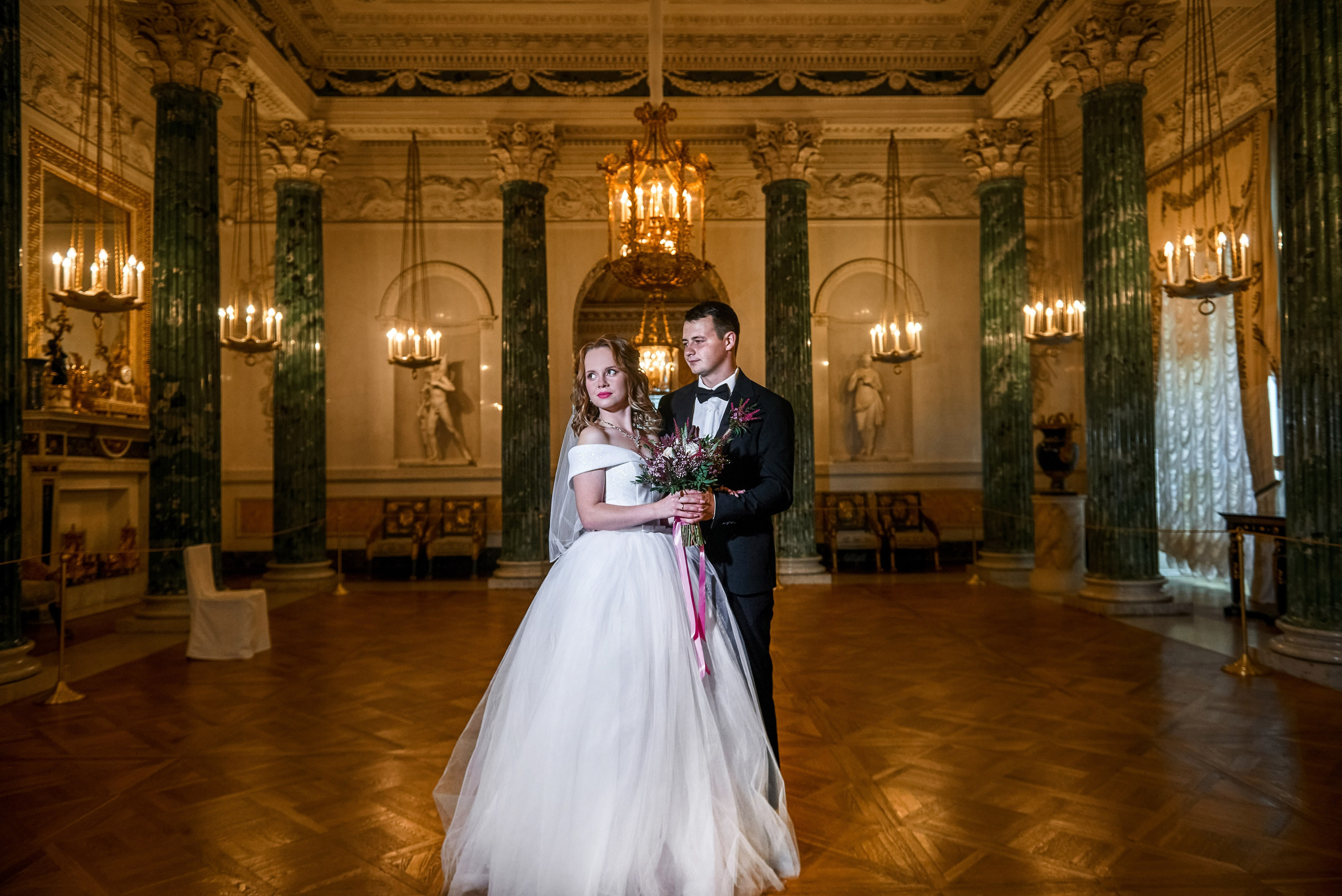 Екатерина и Александр (свадебная фотосессия в Павловском Дворце). Портретный, семейный и свадебный фотограф в Санкт-Петербурге и в Пушкине Ширяев Денис