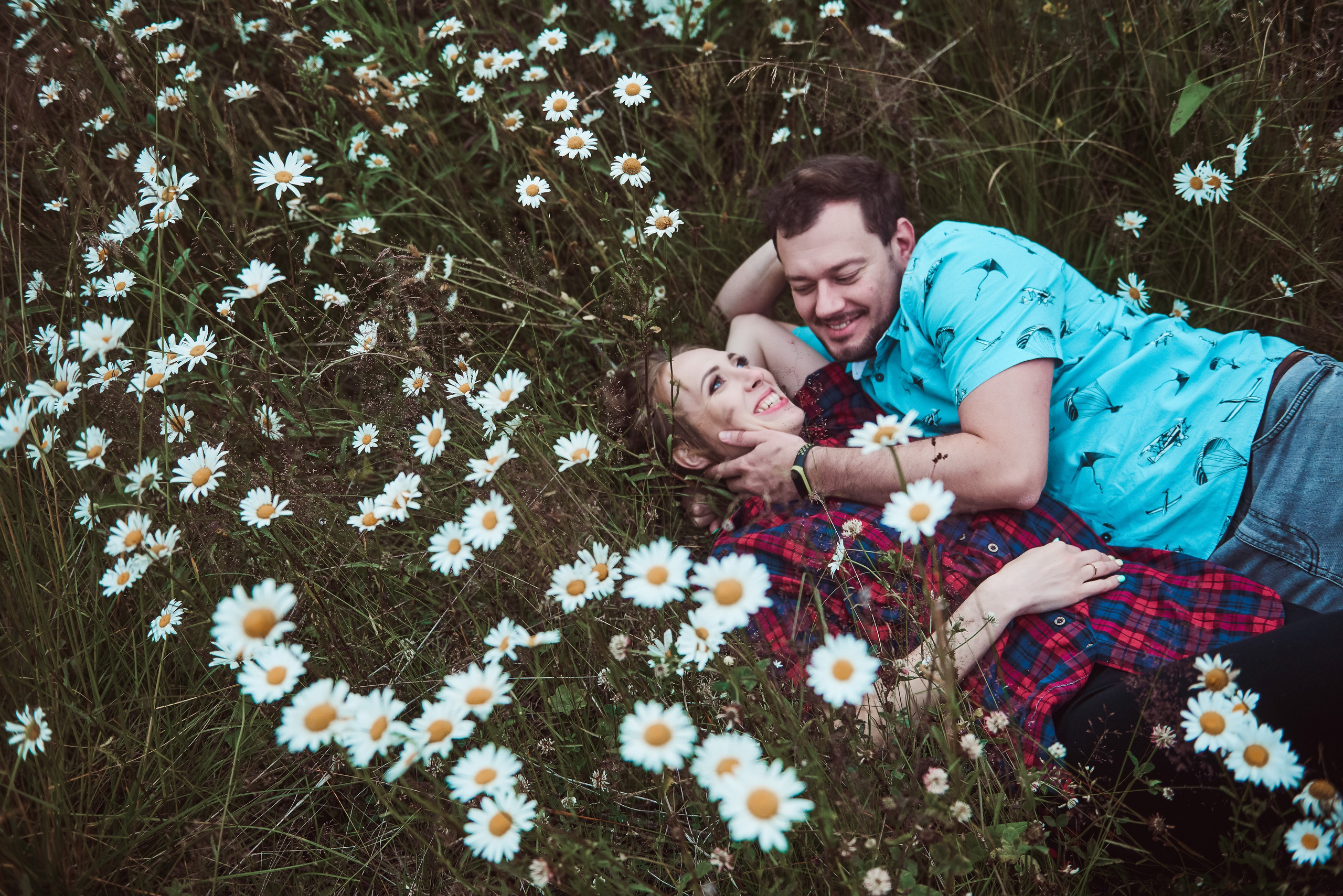 Александра и Вячеслав (фотосессия Love story на природе). Портретный, семейный и свадебный фотограф в Санкт-Петербурге и в Пушкине Ширяев Денис