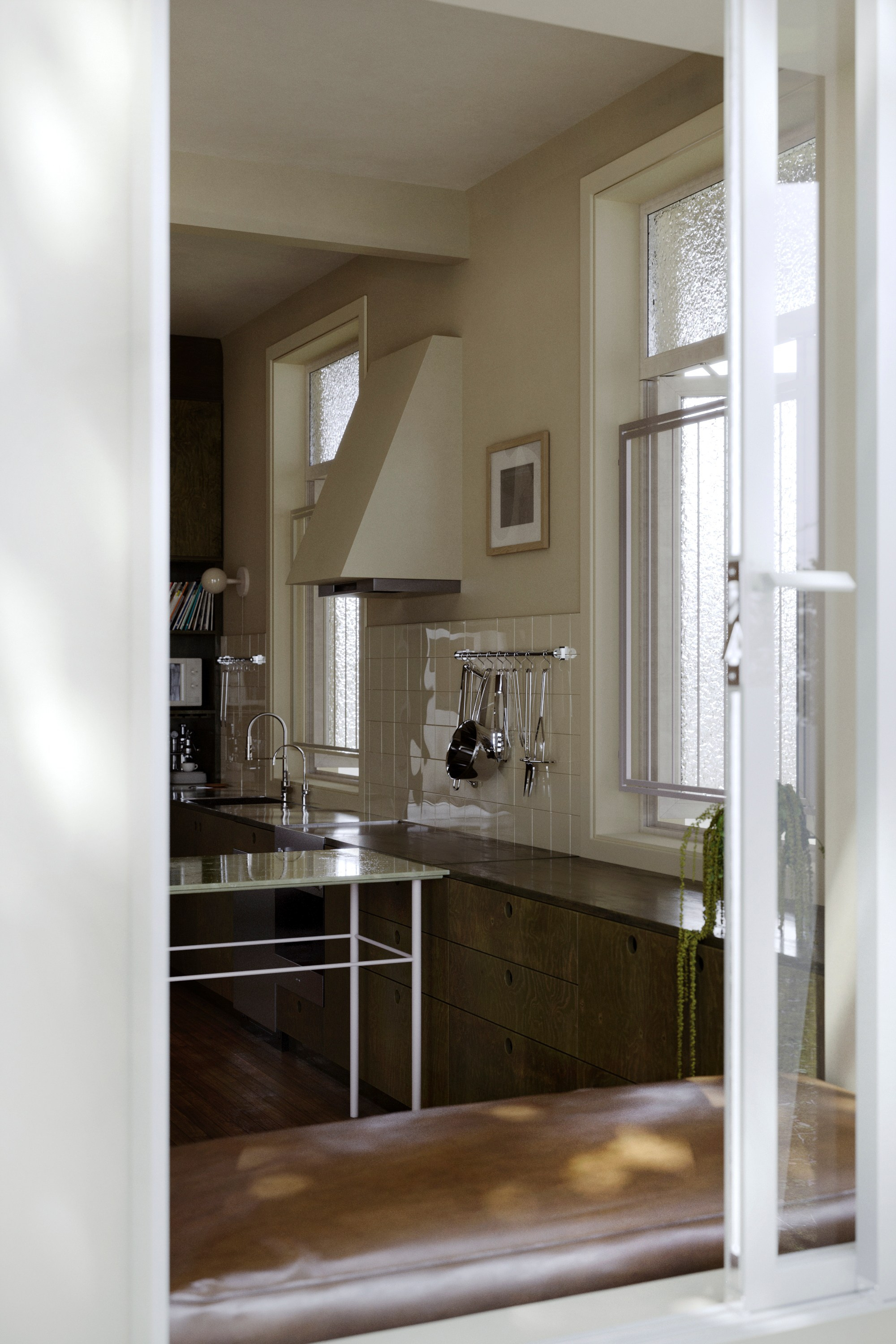 Green Kitchen. designed by zuzana_and_nicholas. Визуализации Дизайн проектов