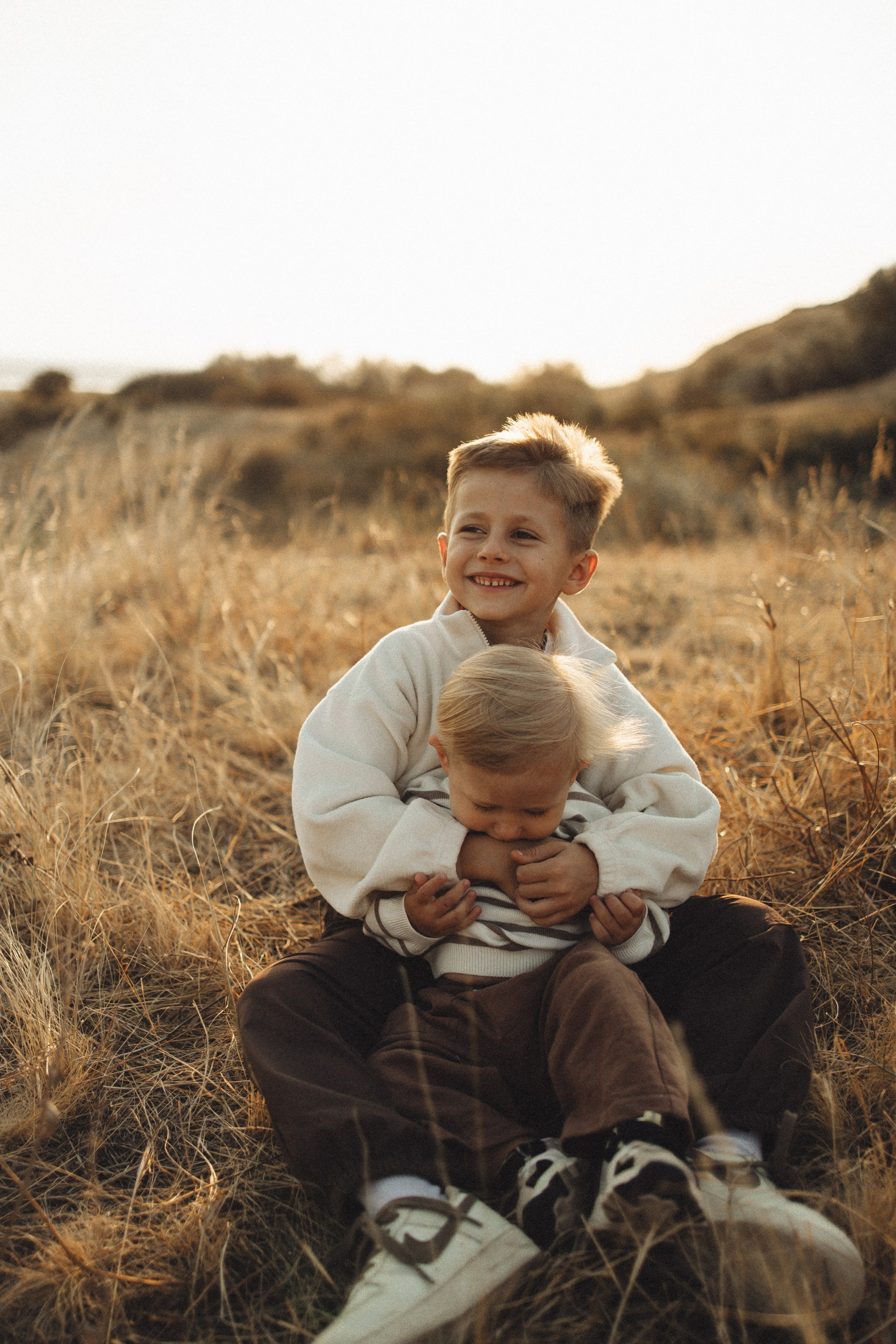 Семейная история, закат в Мержаново. Семейный и детский фотограф, таганрог, ростов-на-дону