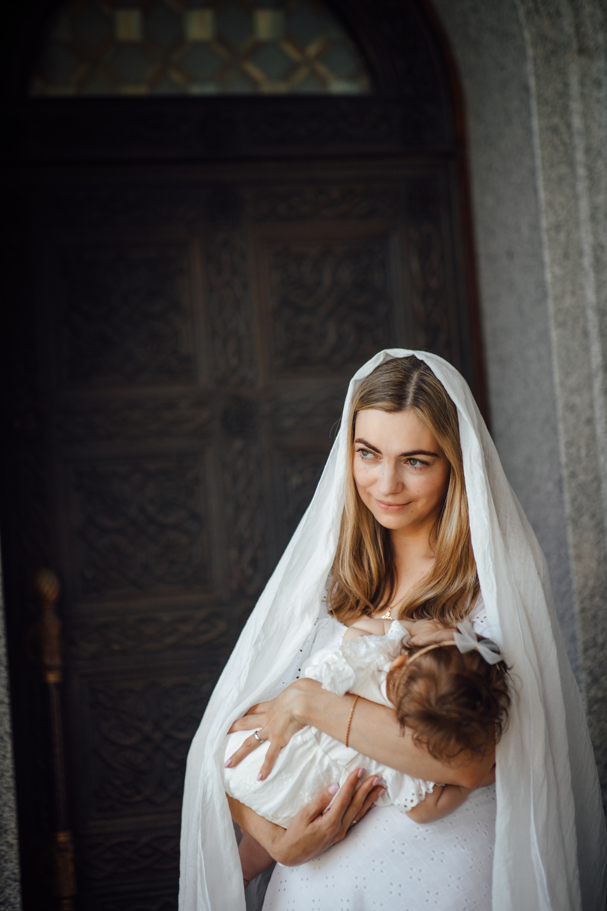 Крещение Аделины, храм Святой Троицы, июль 2024