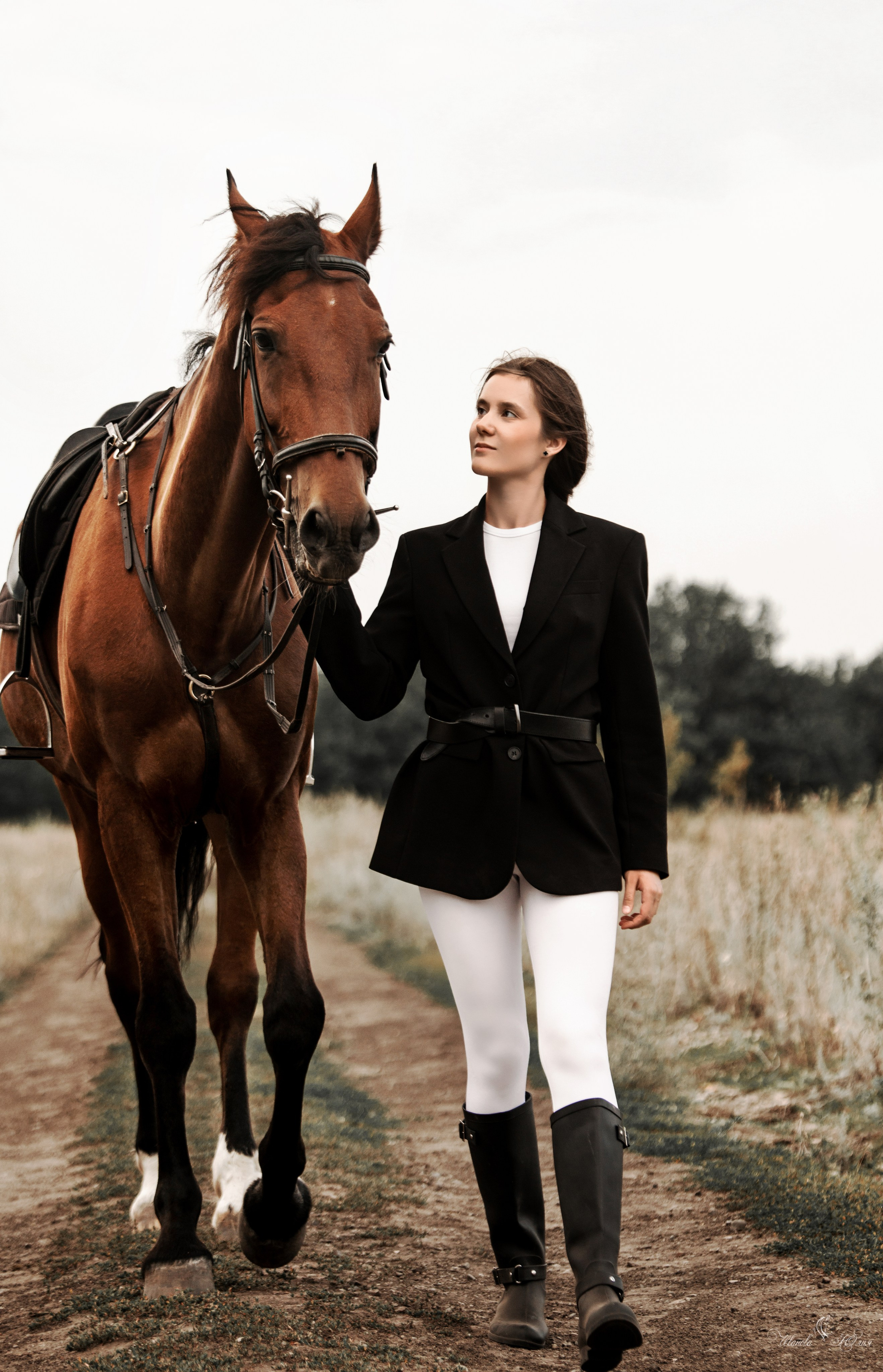 Всадница Ангелина и Финист. Конный фотограф в Саратове Юлия Иванова