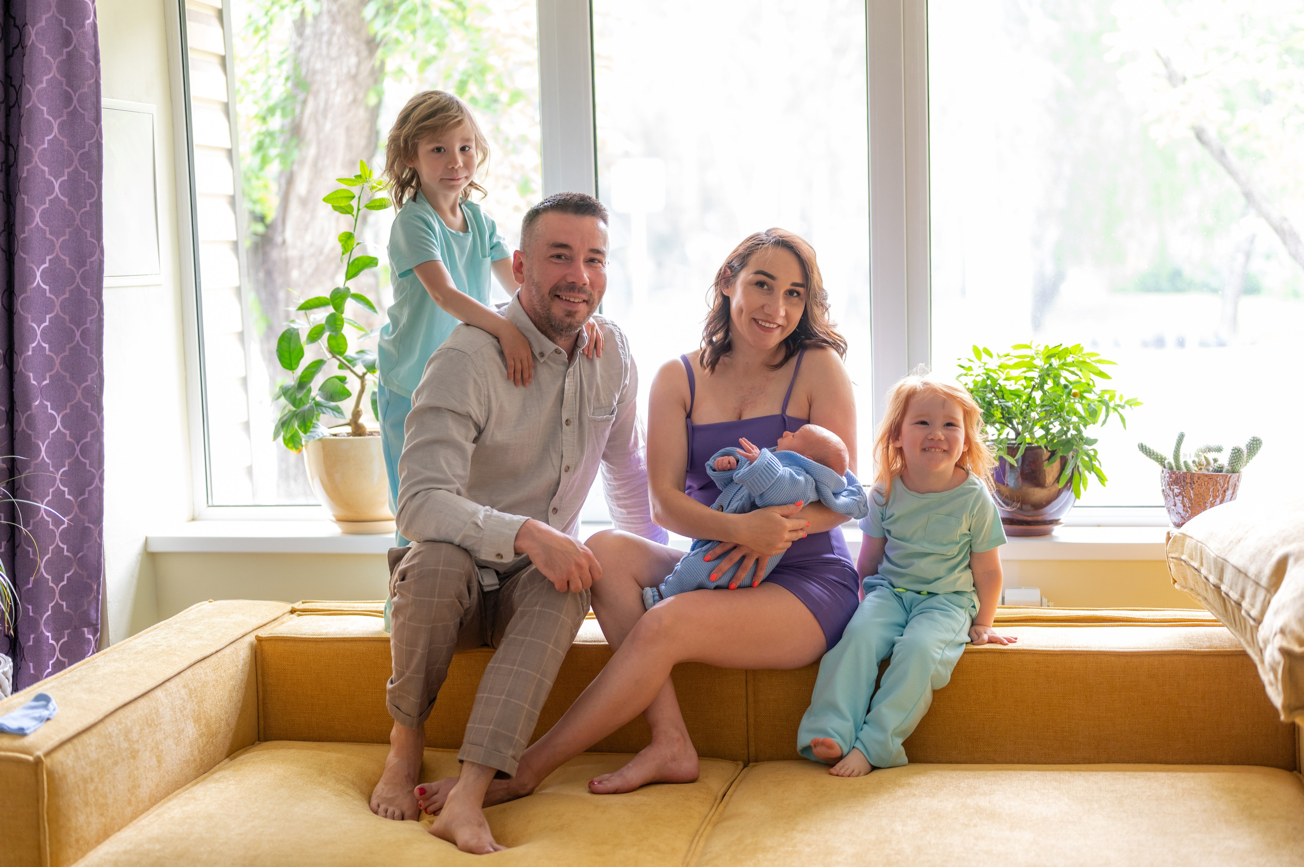 Встреча малыша дома. Фотограф новорожденных, семейный детский в Тюмени Татьяна Морозова