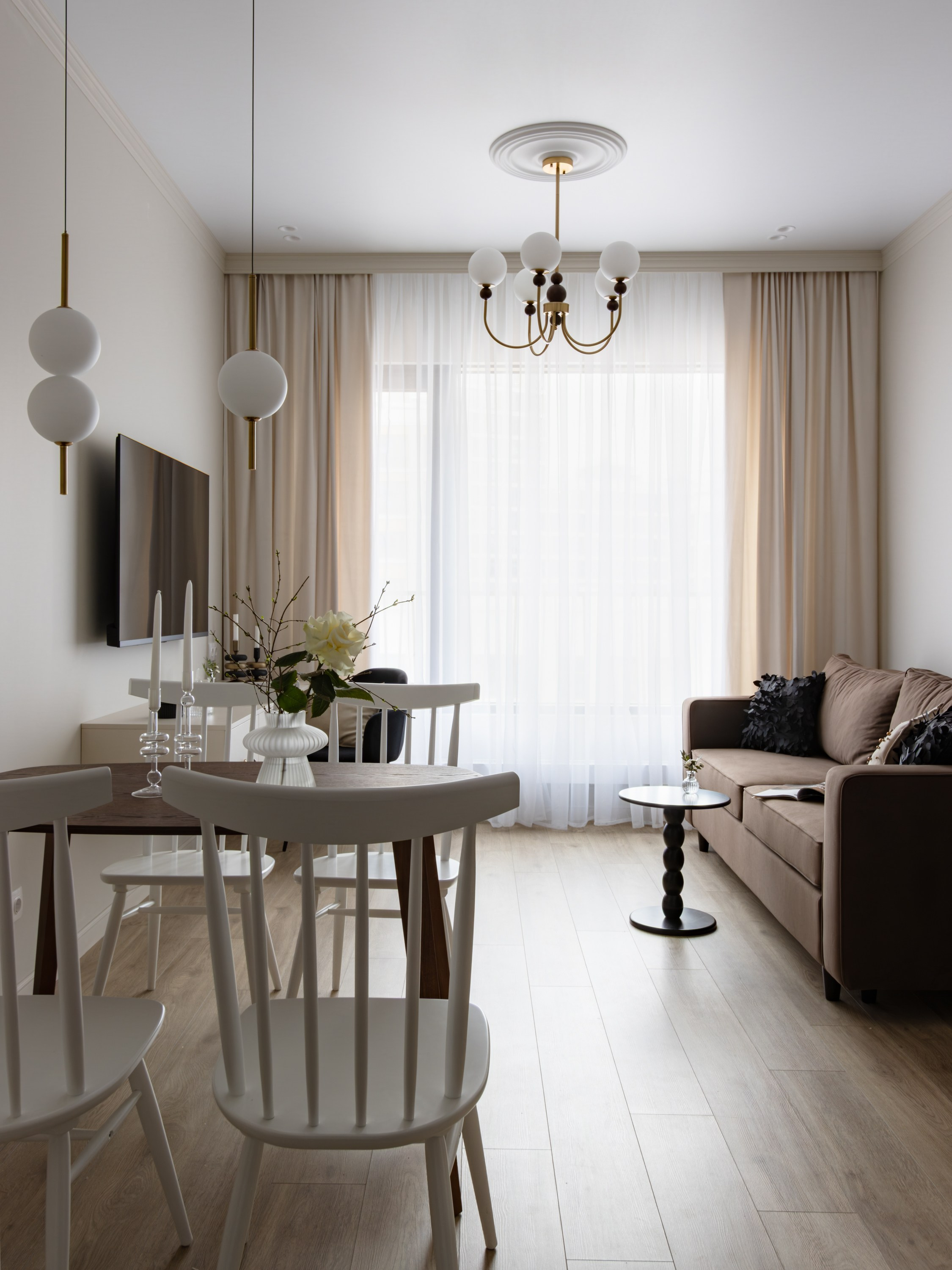 Проект квартиры под аренду дизайнера Екатерины Шейн, 2026. Интерьерный фотограф в Санкт-Петербурге