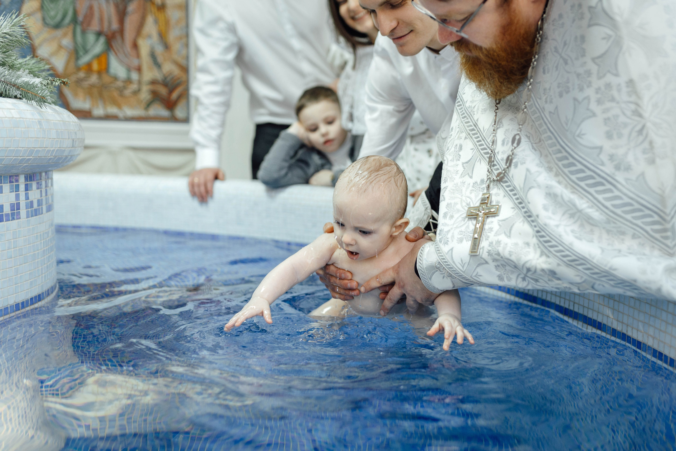 Крещение Матвея, храм Святой Троицы, декабрь 2025