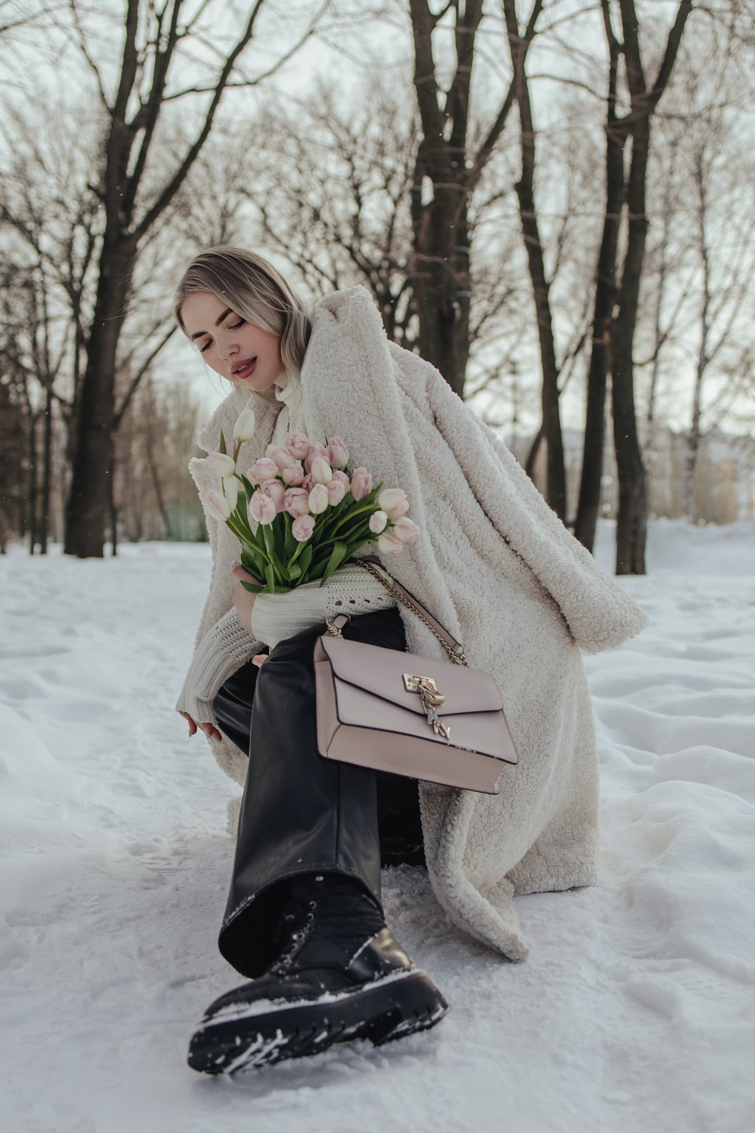 Эмма. Прогулка в снежном парке. Фотограф Ксения Железникова