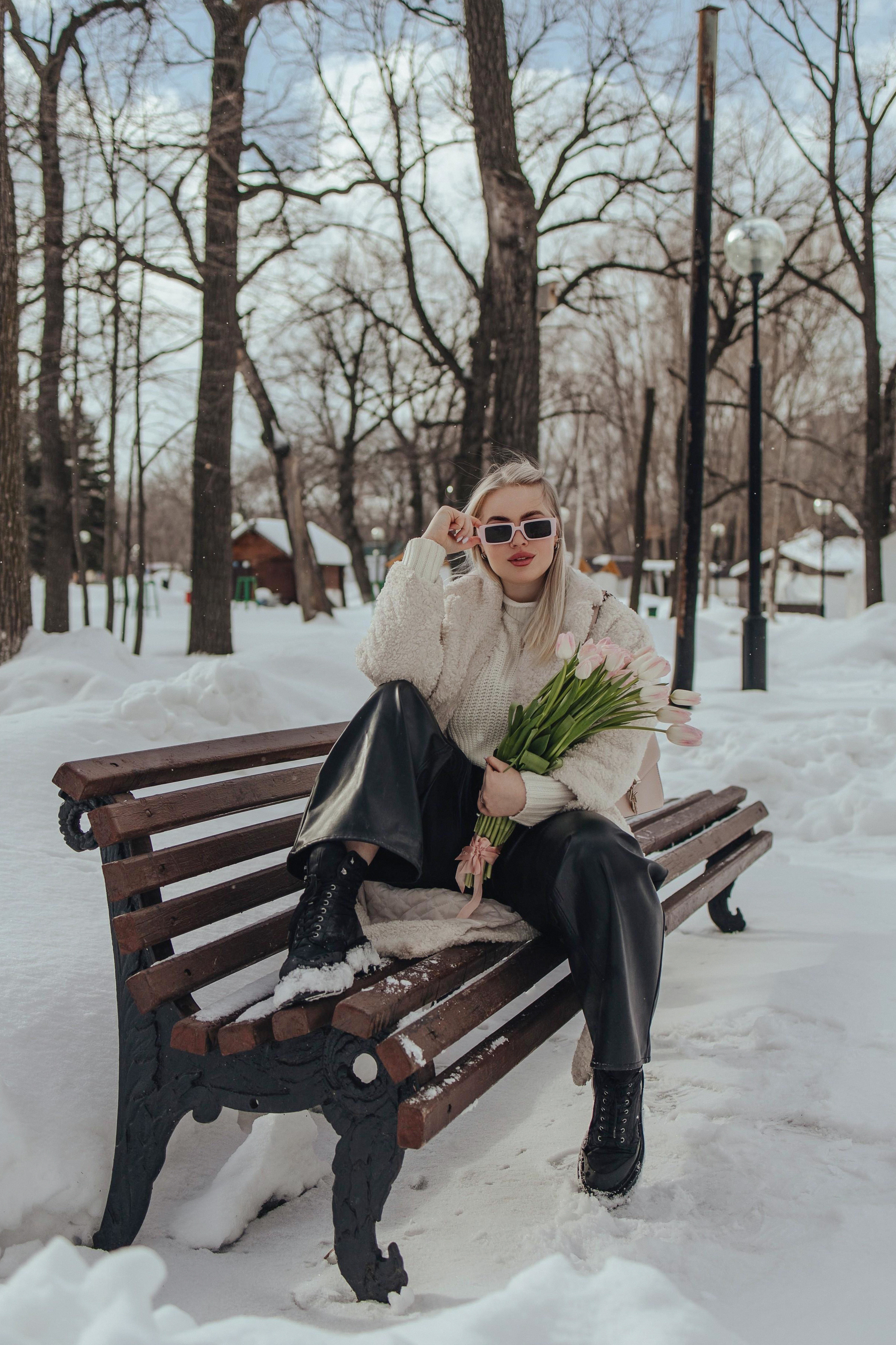 Эмма. Прогулка в снежном парке. Фотограф Ксения Железникова