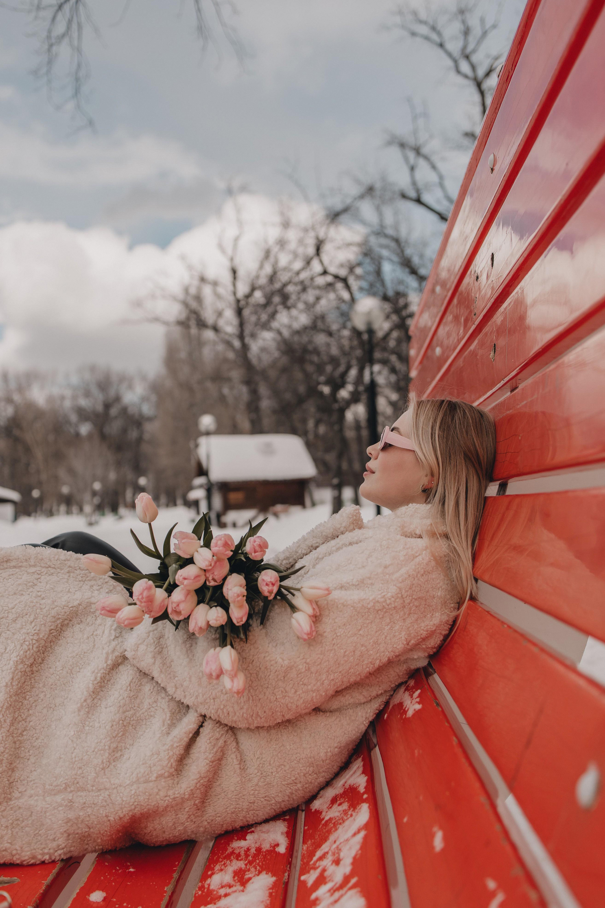 Эмма. Прогулка в снежном парке. Фотограф Ксения Железникова