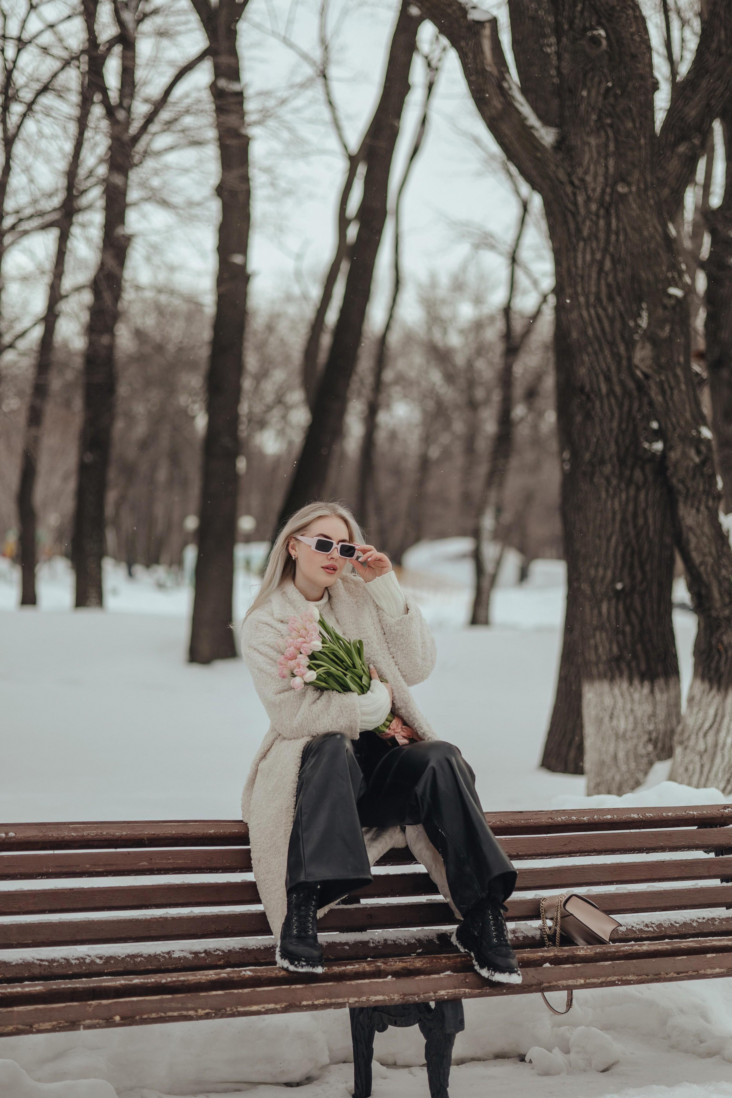 Эмма. Прогулка в снежном парке. Фотограф Ксения Железникова