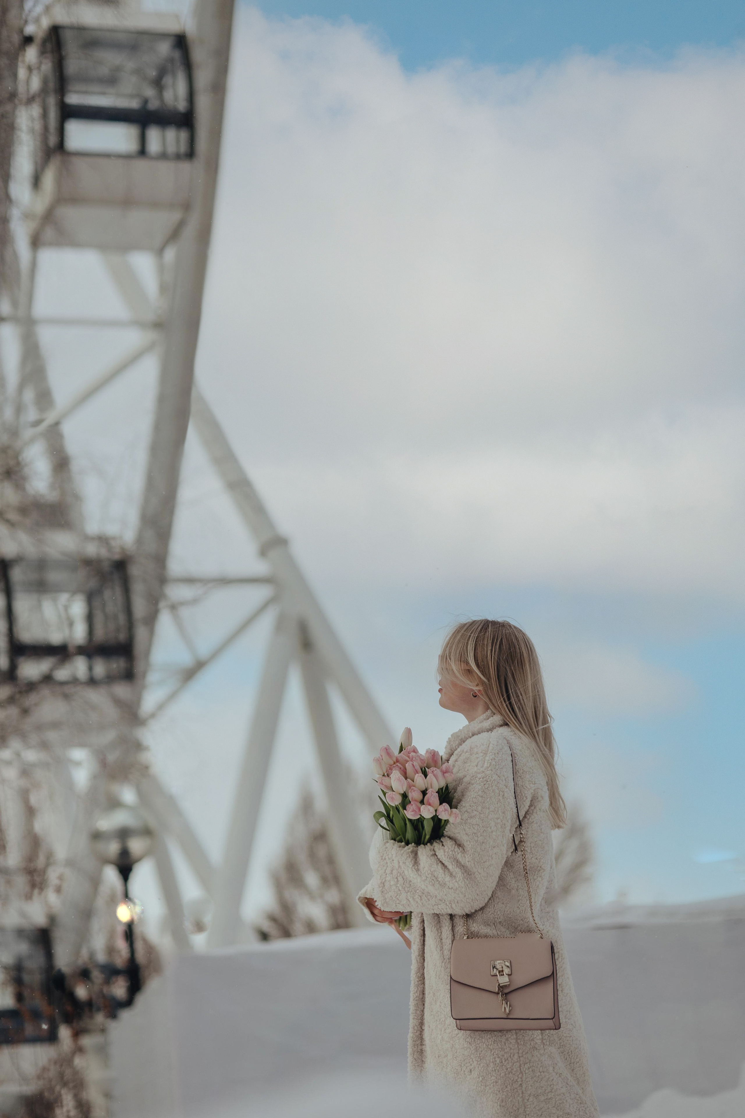 Эмма. Прогулка в снежном парке. Фотограф Ксения Железникова