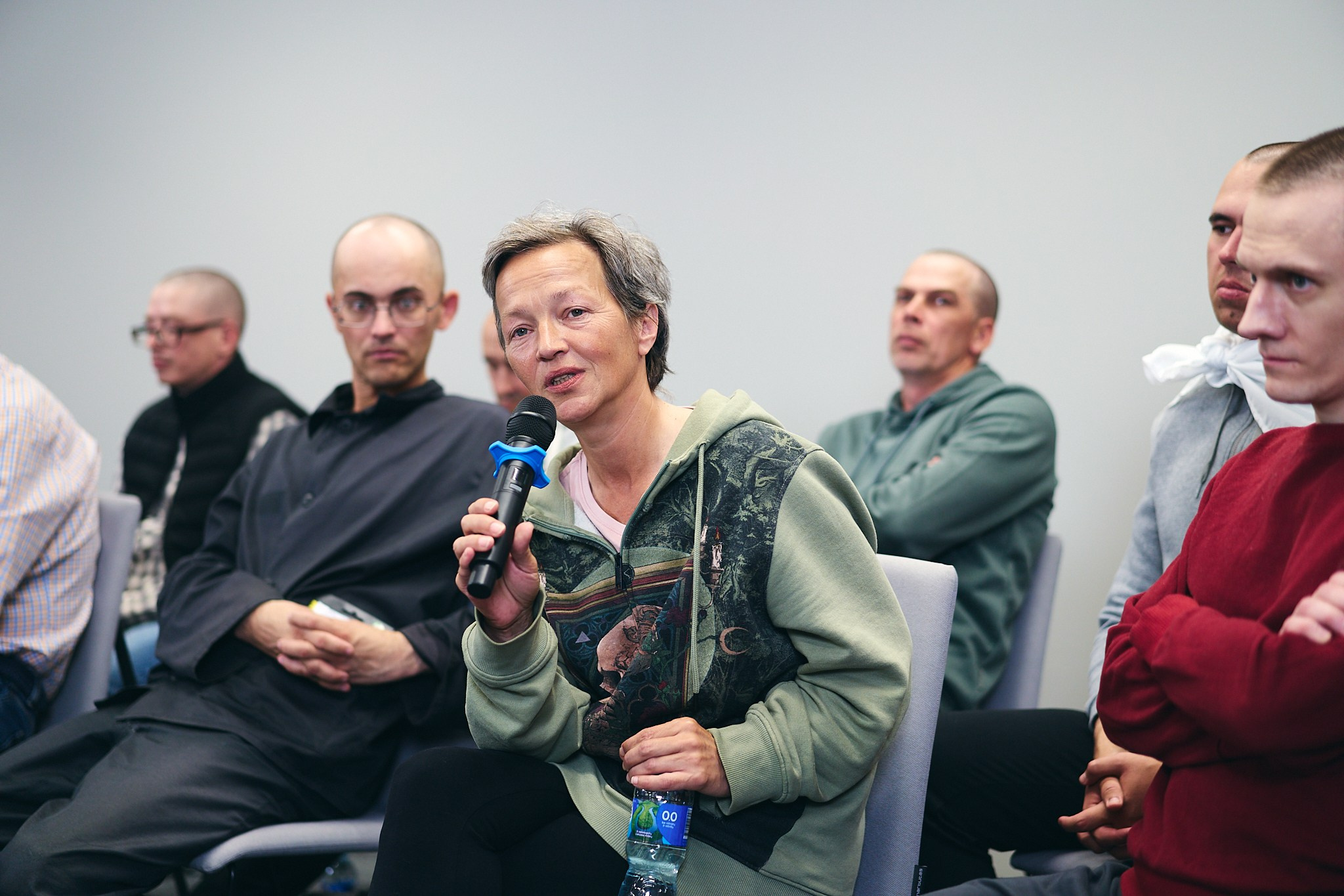 Press conference with Sviatlana Tsikhanouskaya and released political prisoners. Photographer in Vilnius