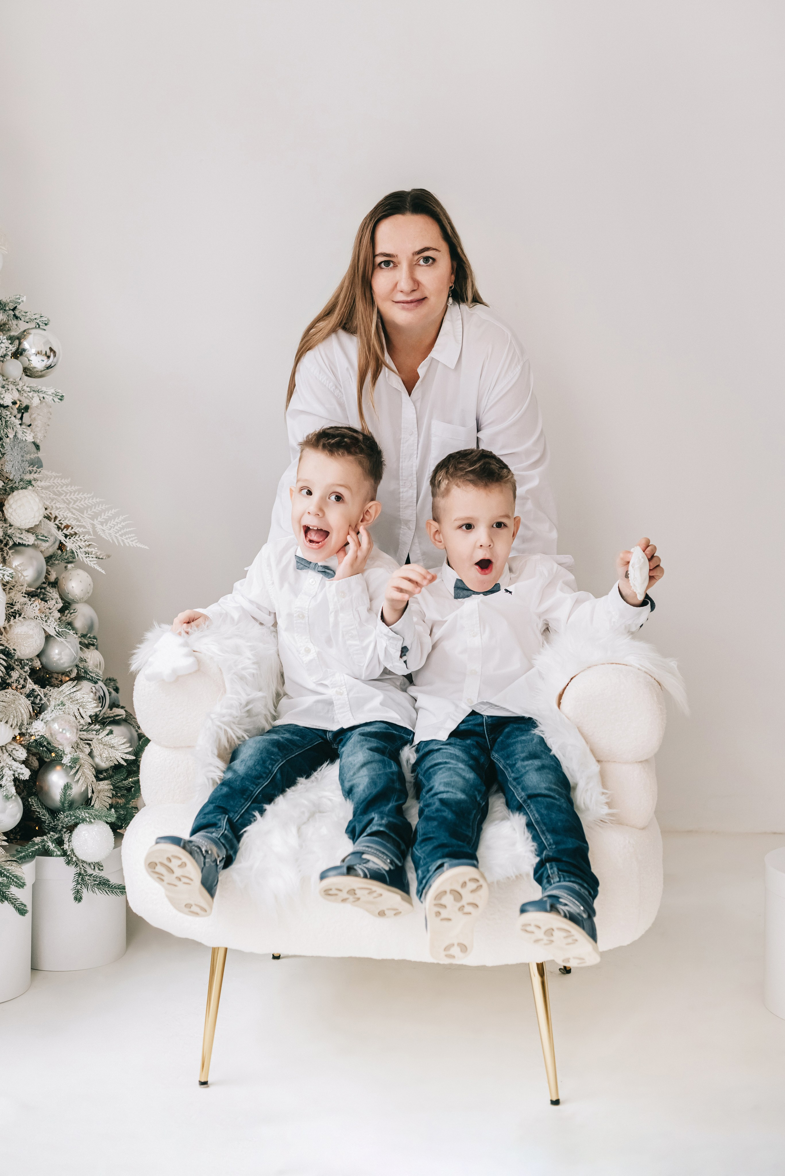 Новогодняя семейная фотосессия Кемерово
