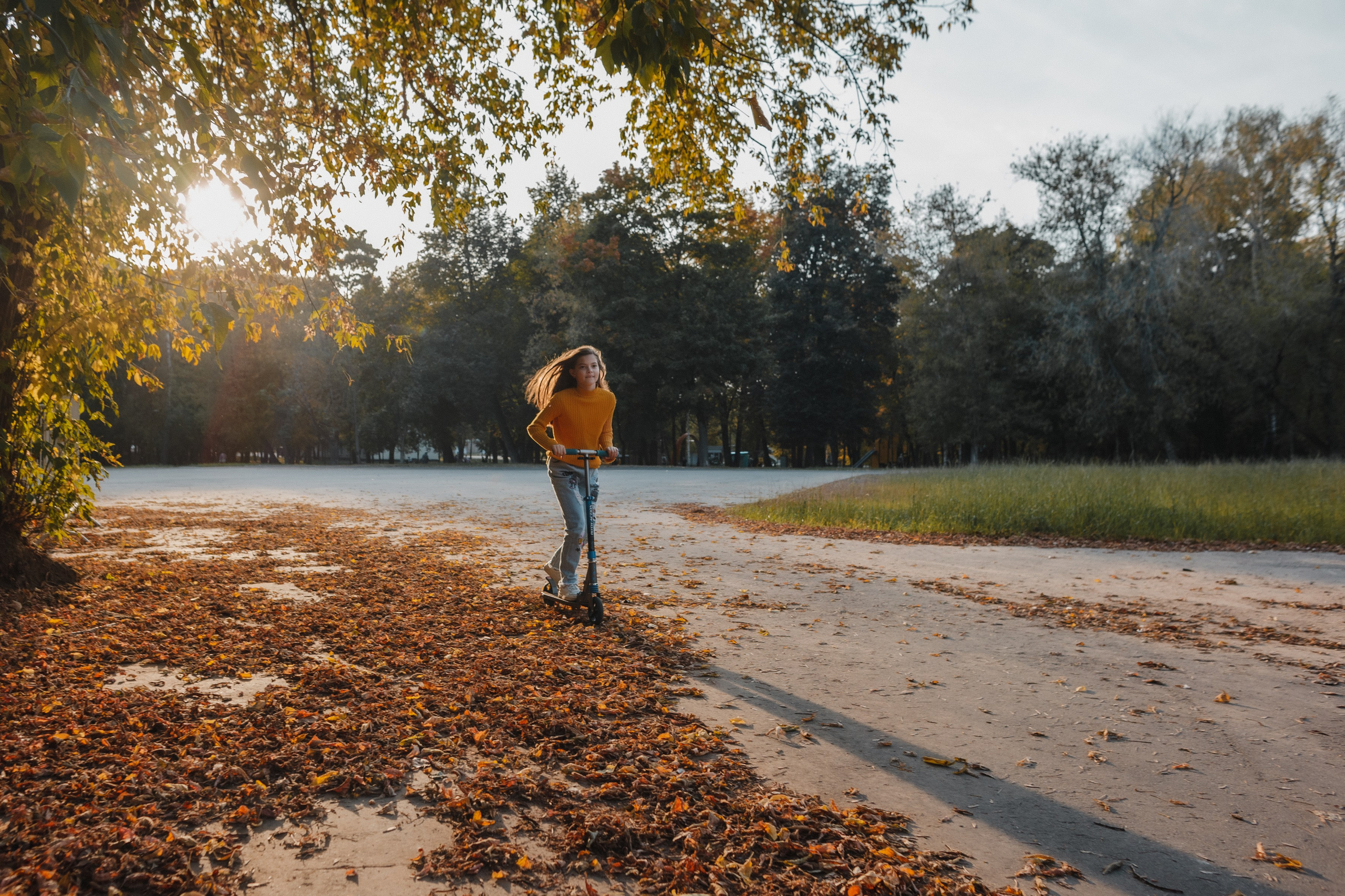 Осенний детский портрет (прогулка). Портретный и репортажный фотограф в Москве, Ольга Ларема