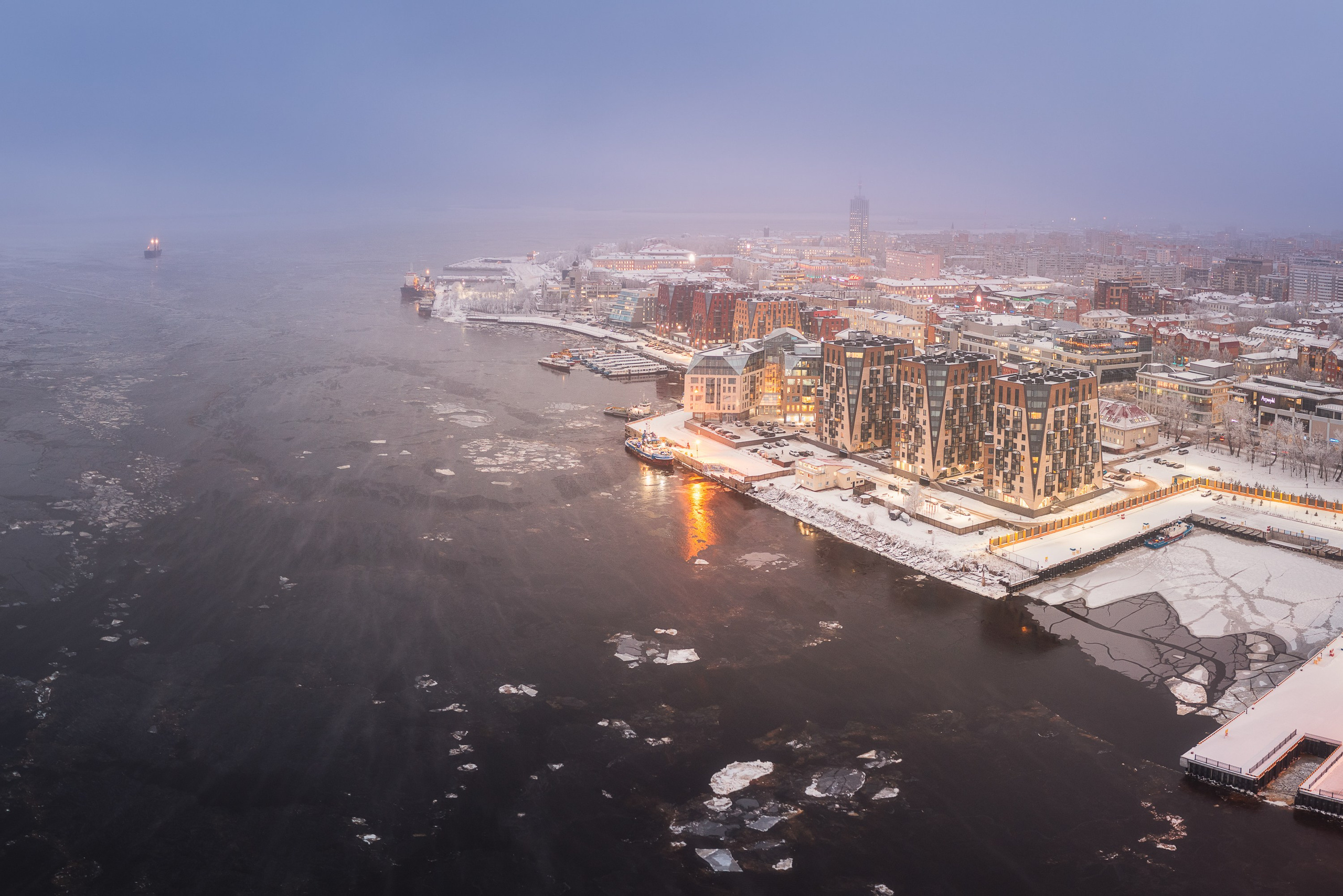 Город. Аэросъемка в Архангельске, Александр Ермолин