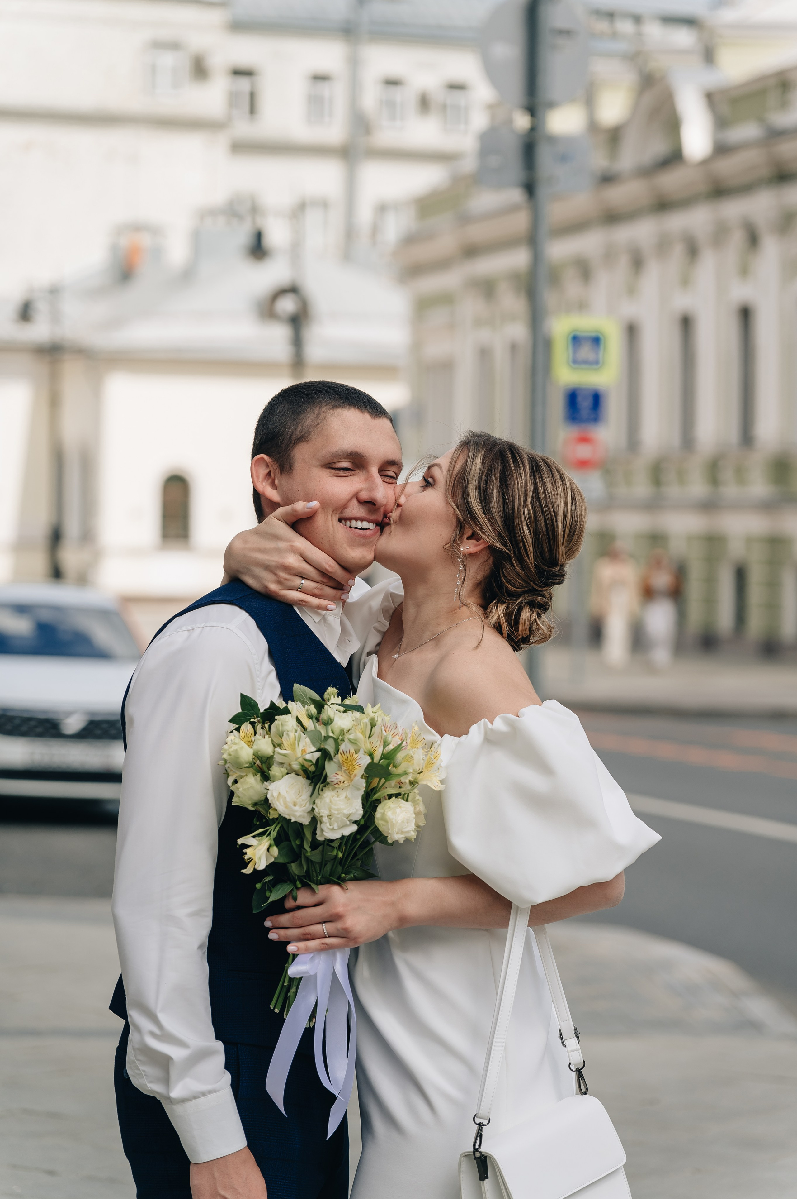 Свадебная фотосессия в Грибоедовском ЗАГСе. Портретный фотограф Москва Светлана Кашура