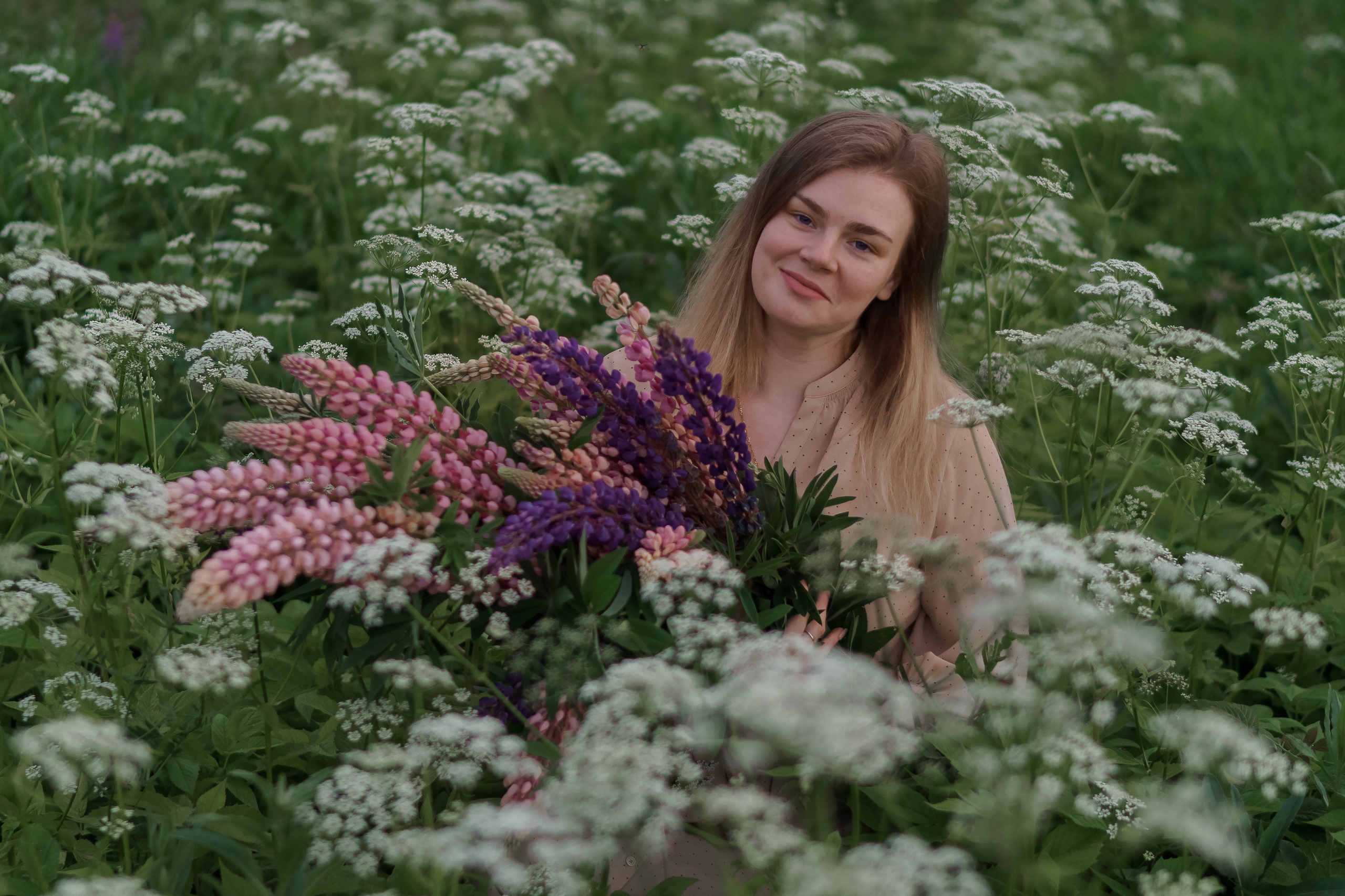 Фотосессия в люпинах для Дарьи