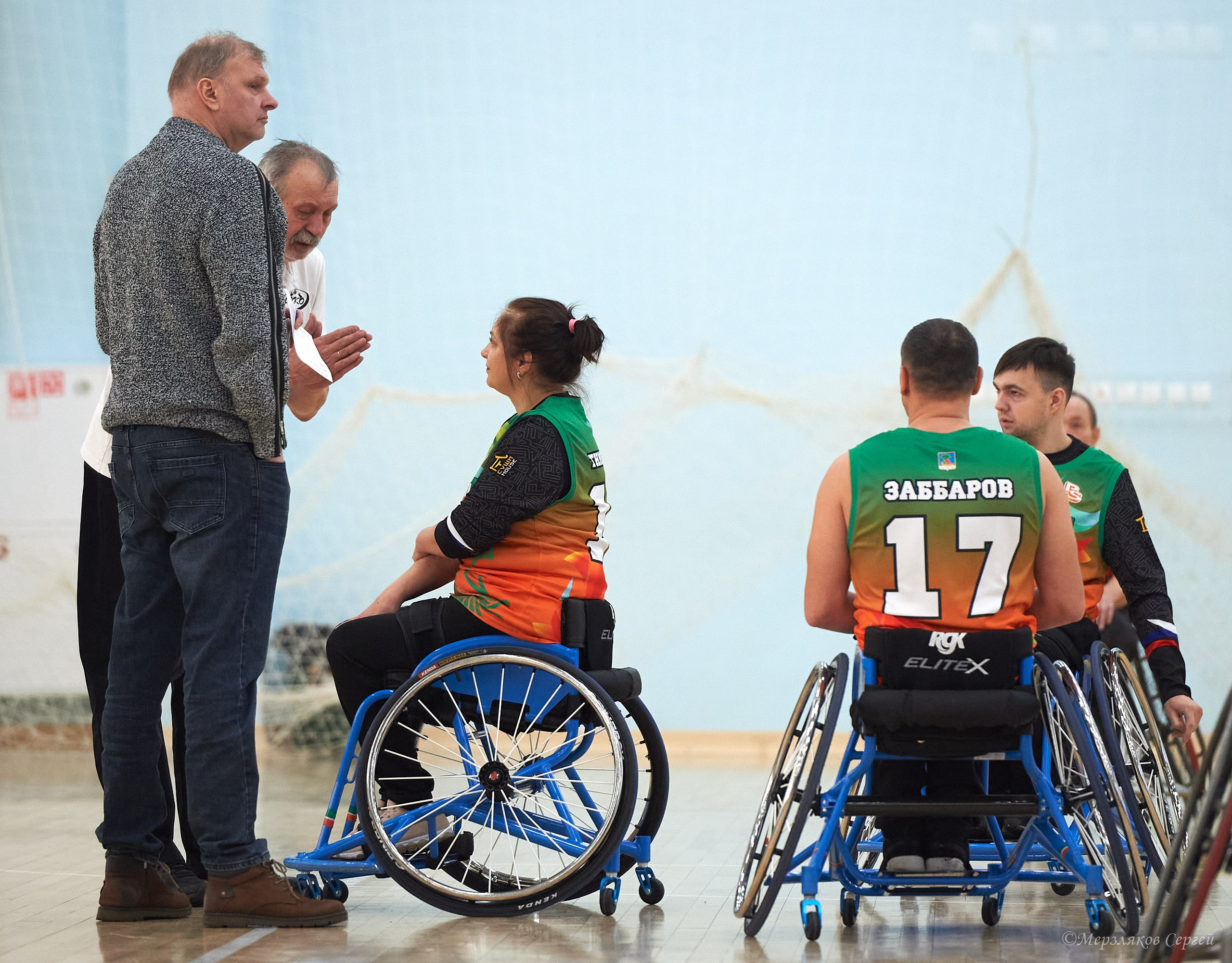 X традиционный Рождественский турнир по баскетболу на колясках. Ижевск. Спортивный репортажный фотограф в Ижевске Сергей Мерзляков