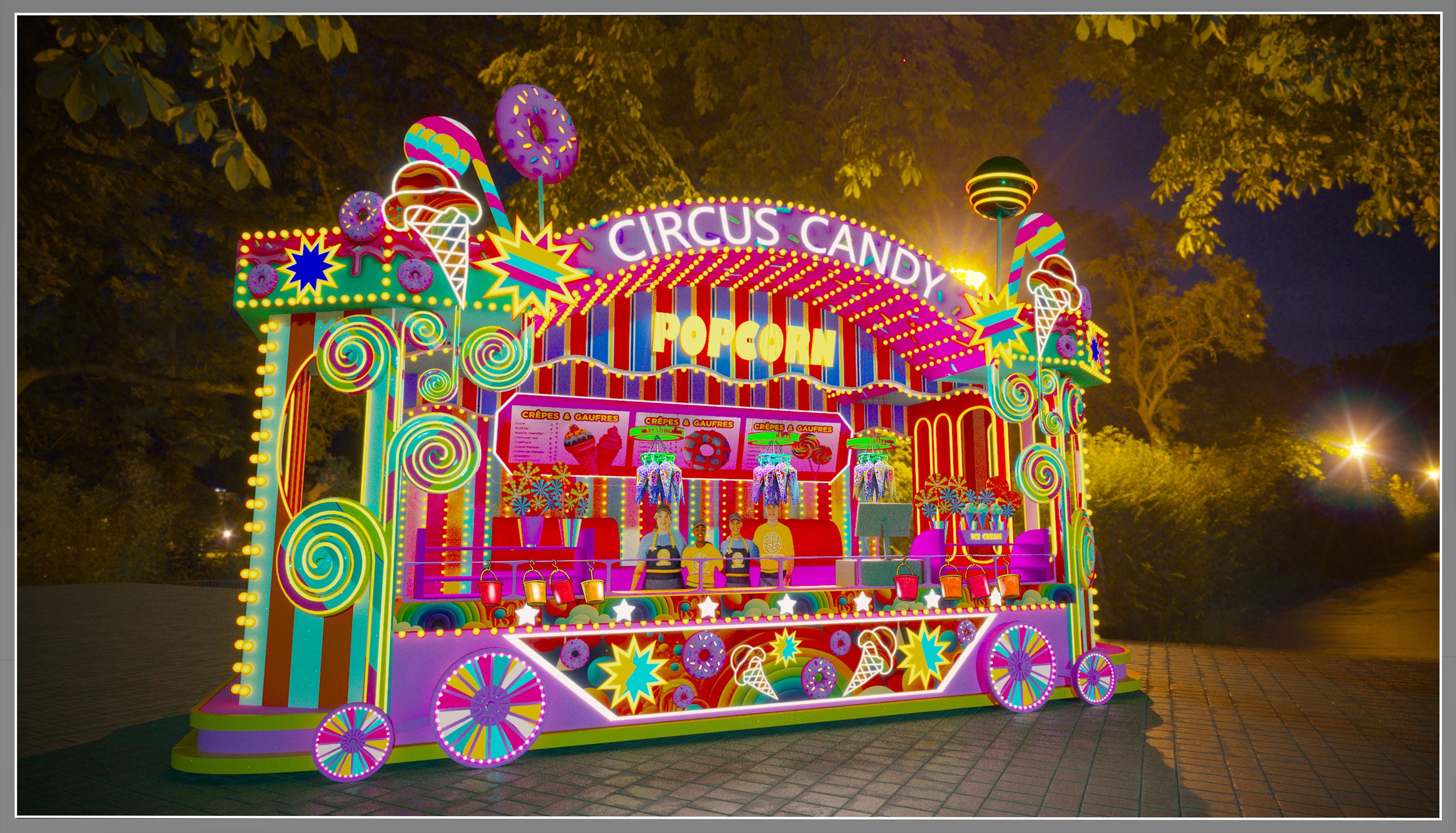 THEMED PARK. Munina Dina. Set design portfolio