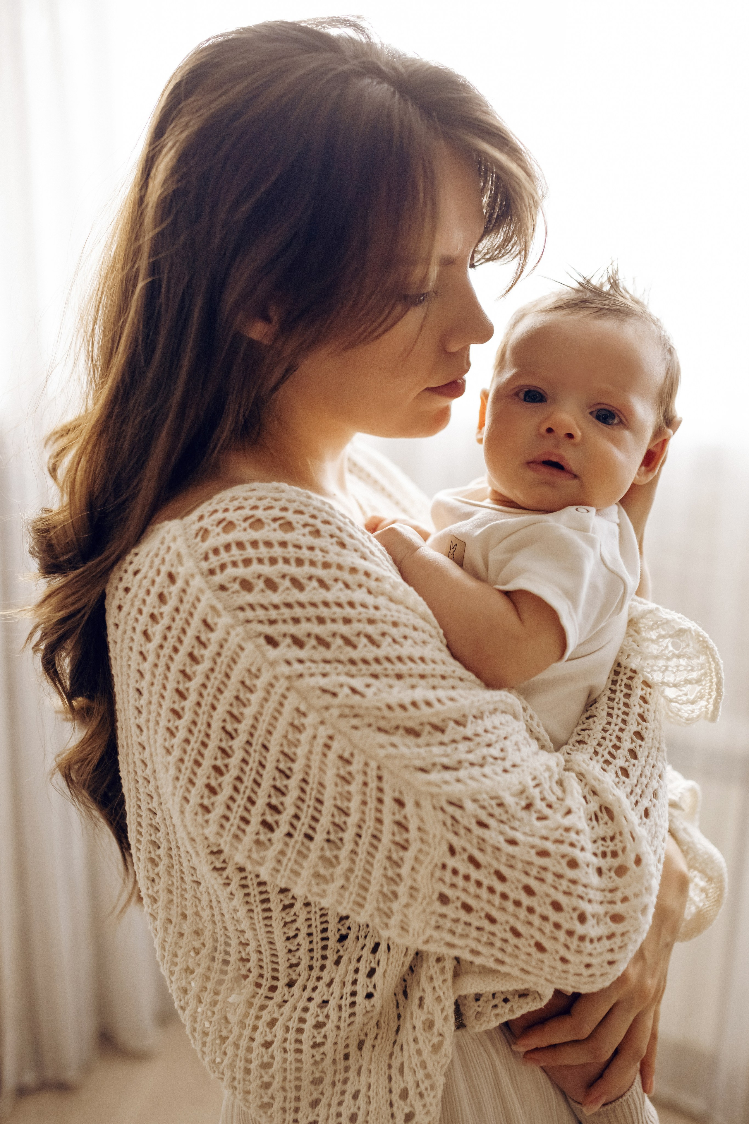 мама с новорожденным сыном фотосессия Самара