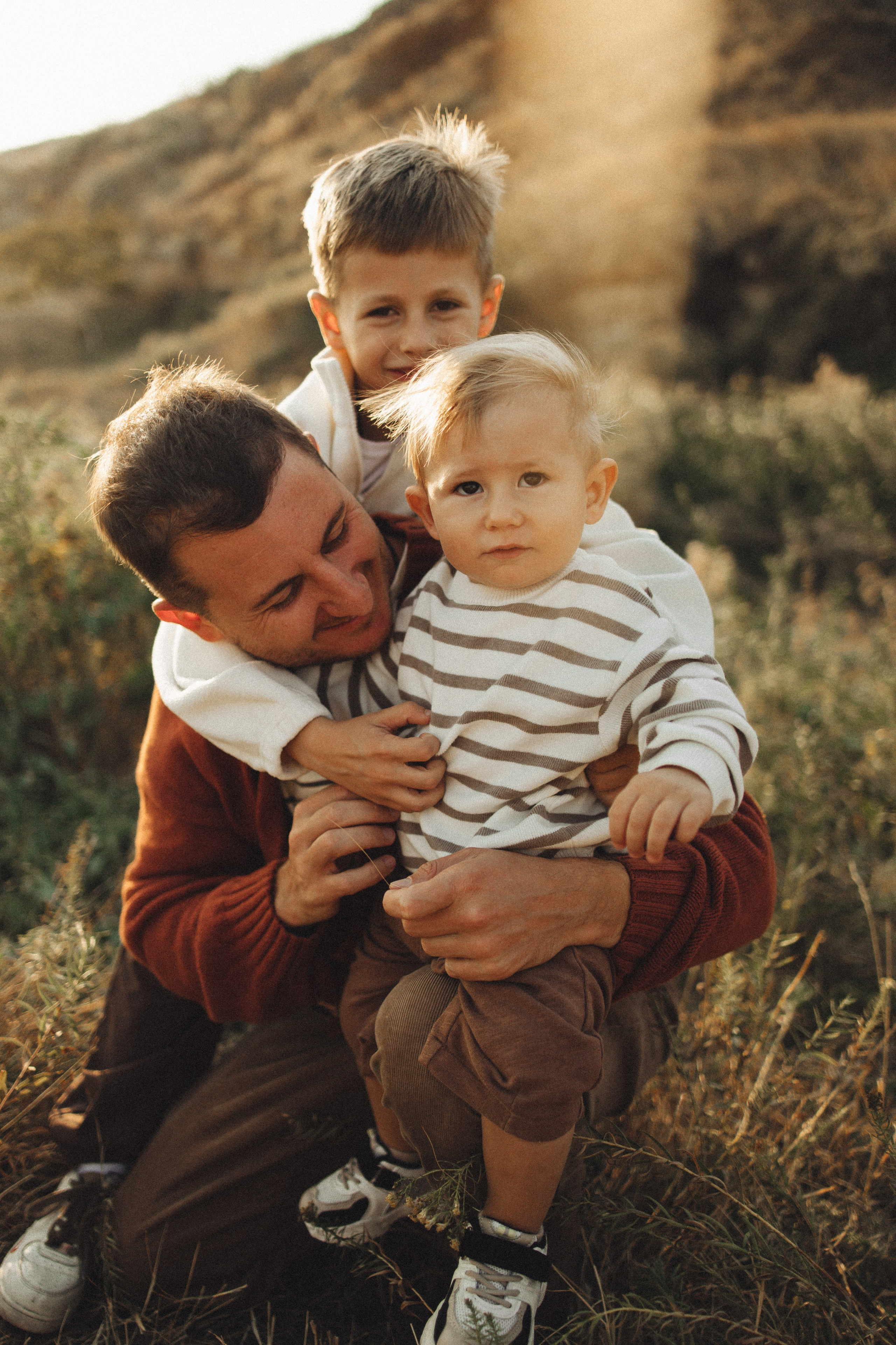 Семейная история, закат в Мержаново. Семейный и детский фотограф, таганрог, ростов-на-дону