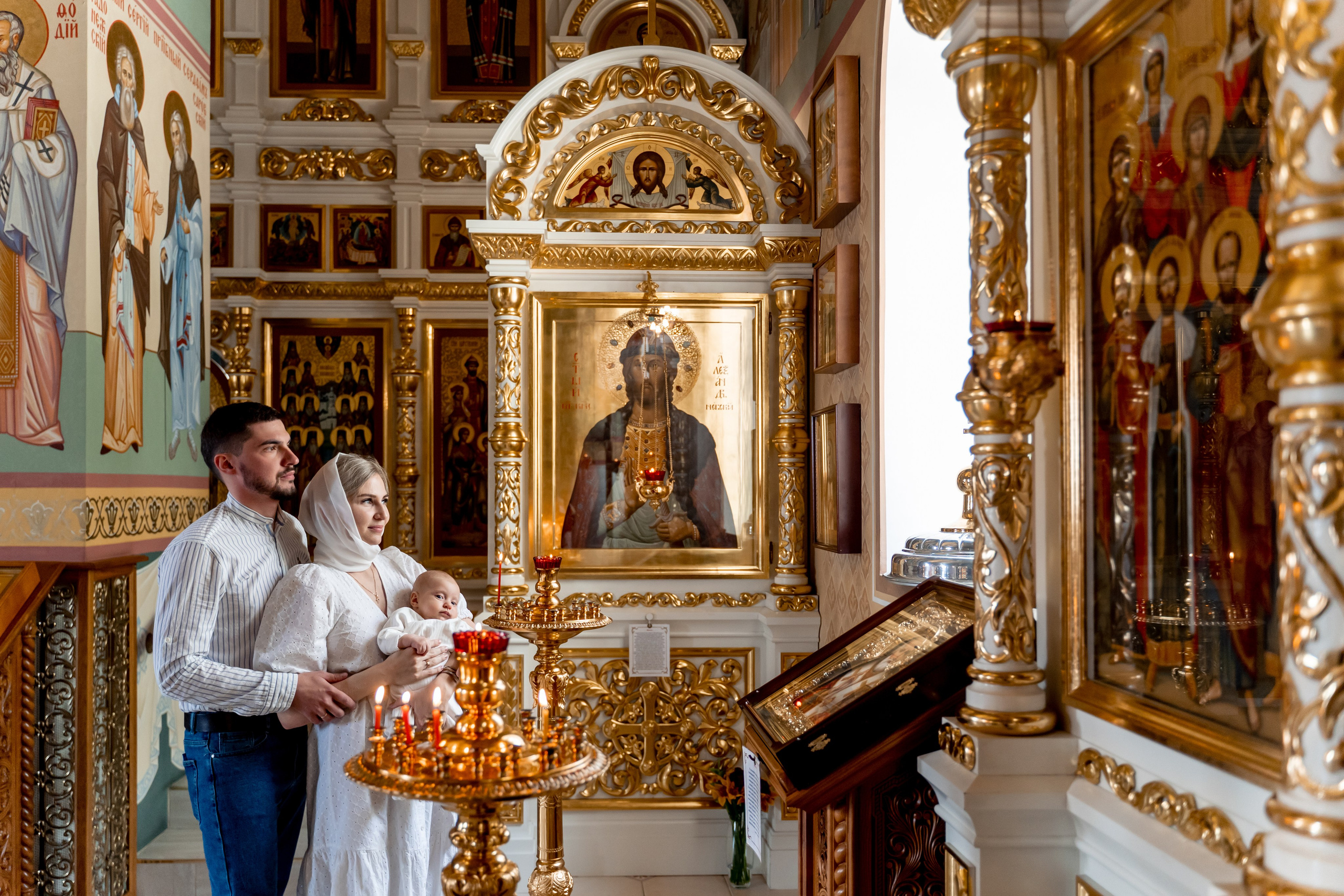 Крещение в храме Александра Невского Видное. Фотограф \ Видеограф на Крещение, Венчание Москва| Семейные съемки