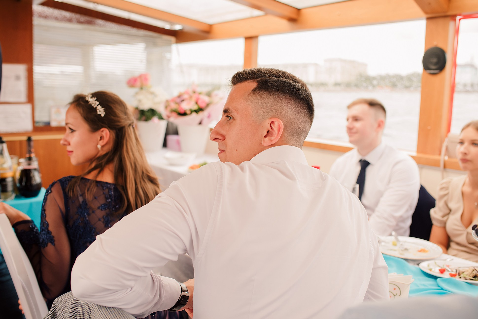 Юля и Андрей. Банкет на воде. Семейный и Свадебный фотограф. Санкт-Петербург. Пушкин