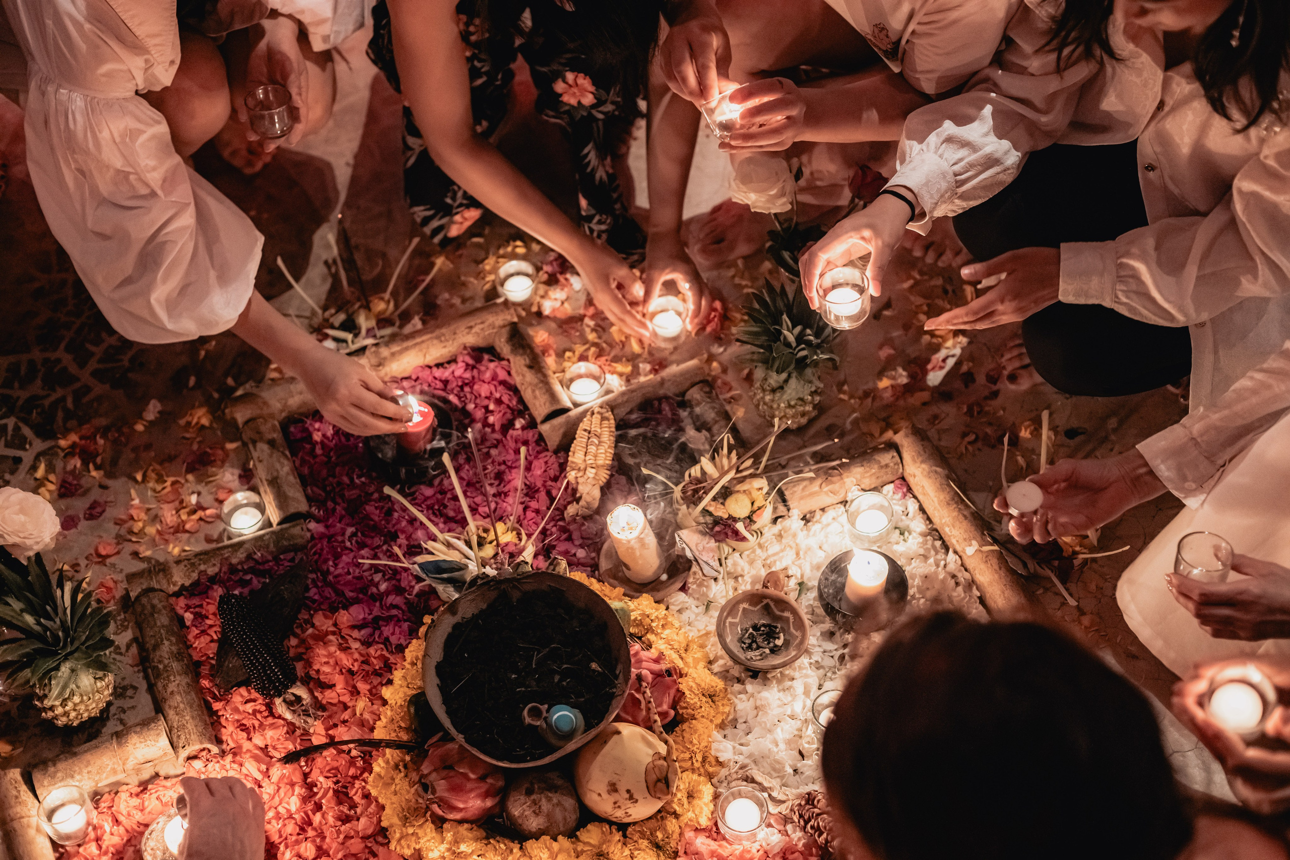 Cacao ceremony Full moon jan w Juan. Mariam Bagdasaryan