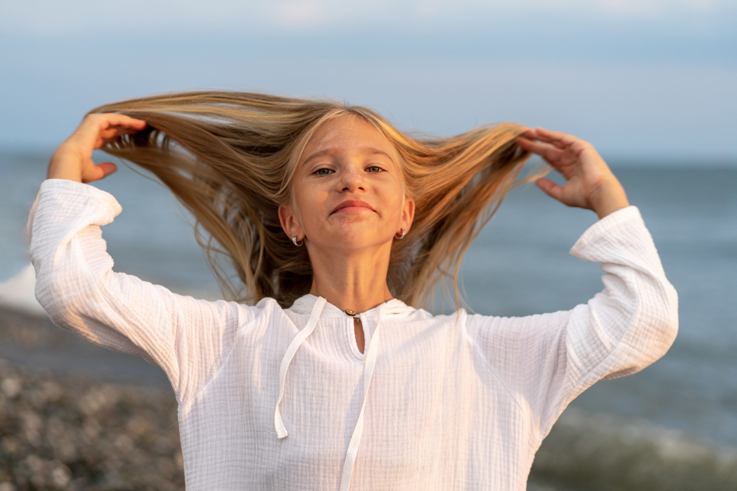 Семейная съемка на море на закате. Фотограф в Сочи Тиунова Маргарита и Тиунов Евгений