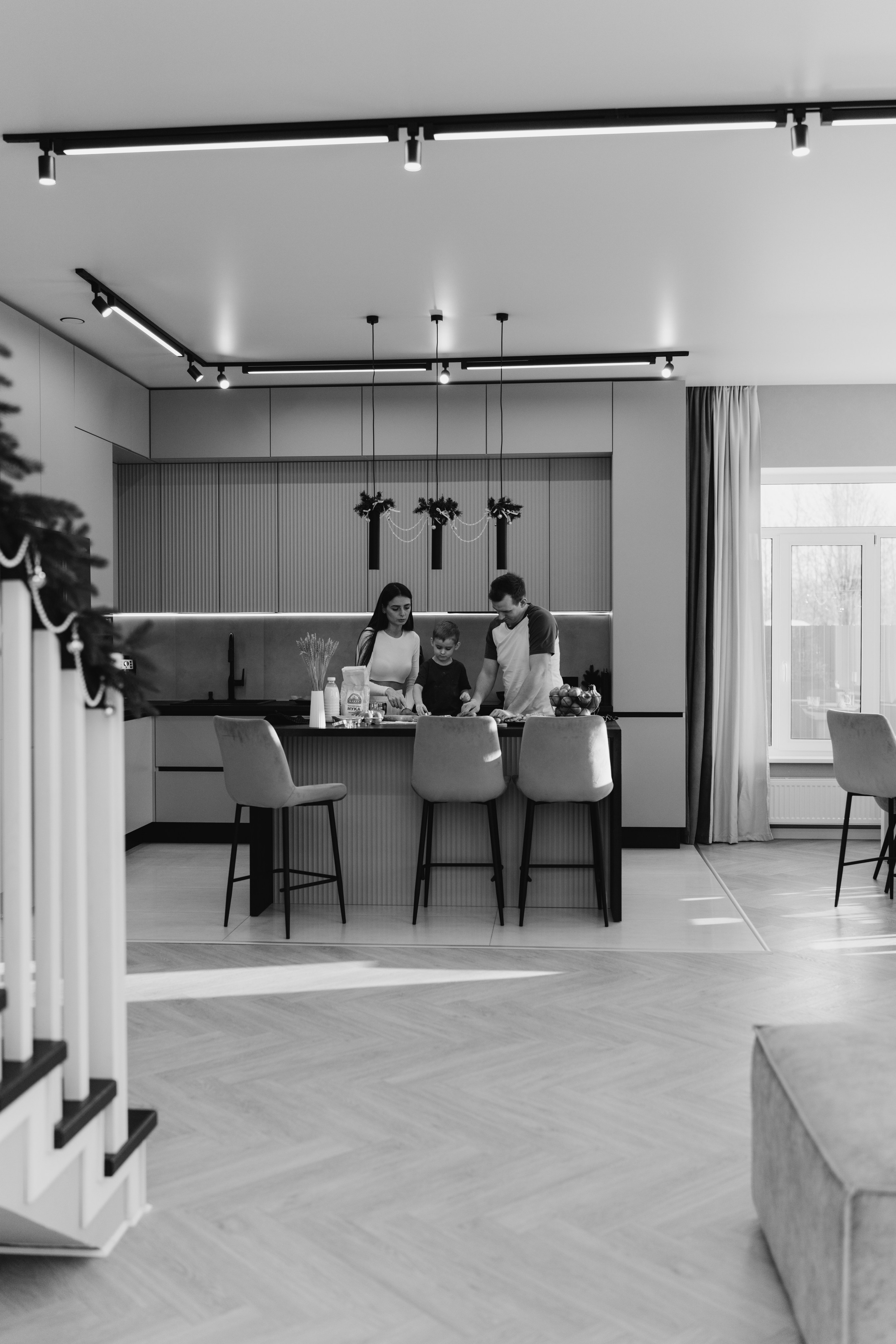 Домашняя съемка семьи Ксении и Алексея. Семейный и портретный фотограф в Санкт-Петербурге Татьяна Гримоть