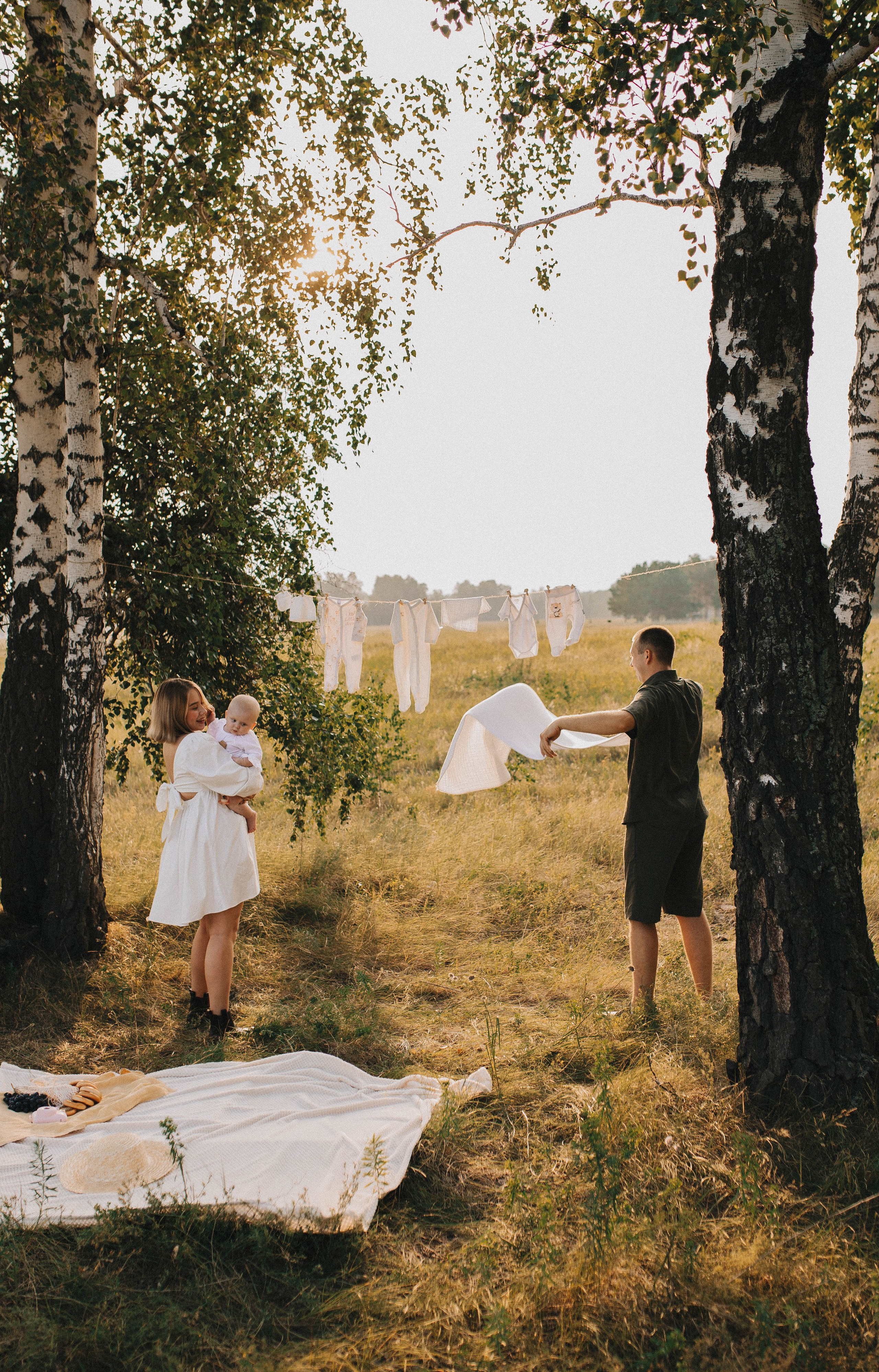 Семейный вечер в деревне. Свадебный фотограф Новосибирск