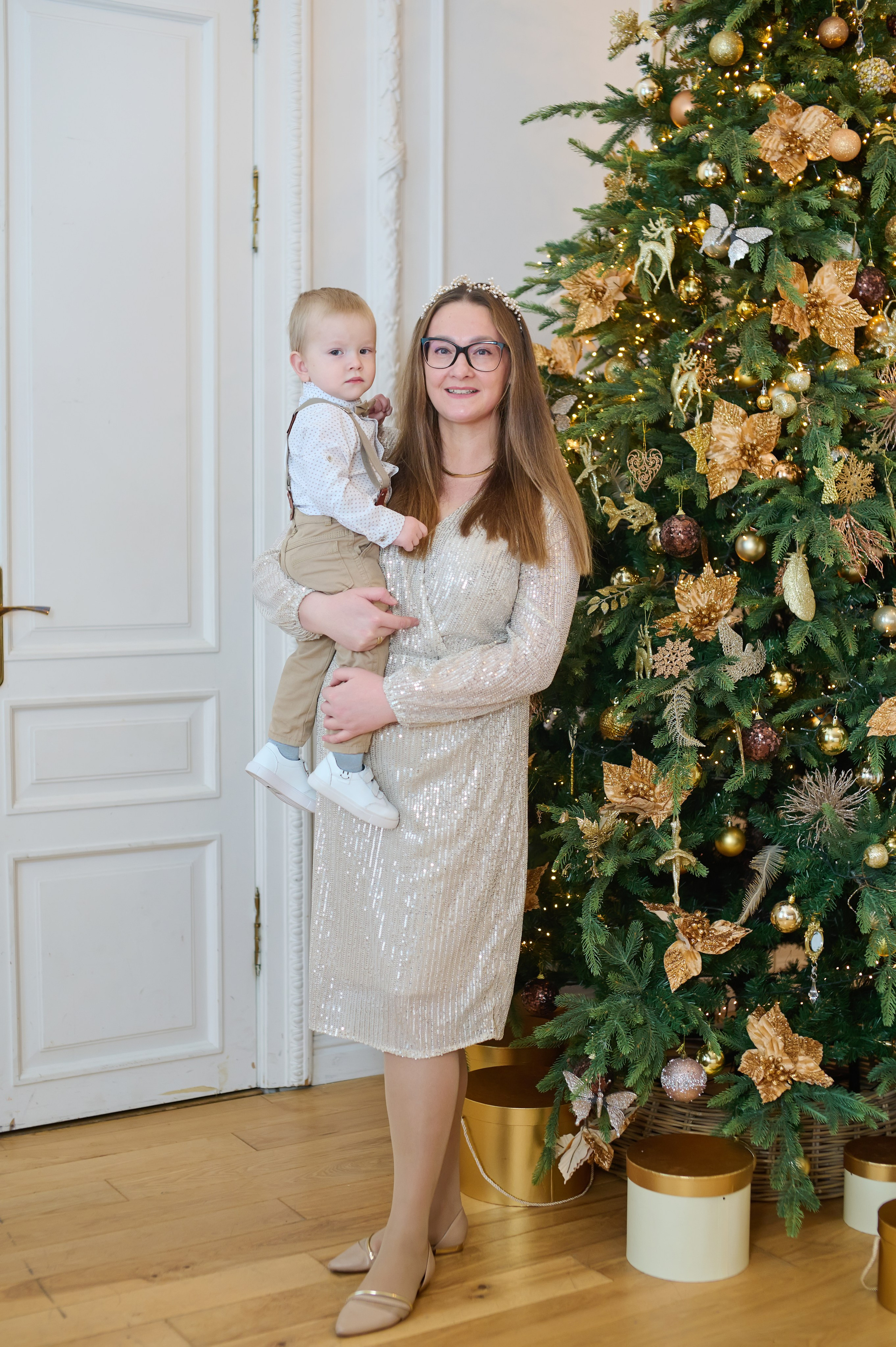 Новогодняя съемка для мам и малышей в студии. Фотограф в Санкт Петербурге Александра Вильдгрубе