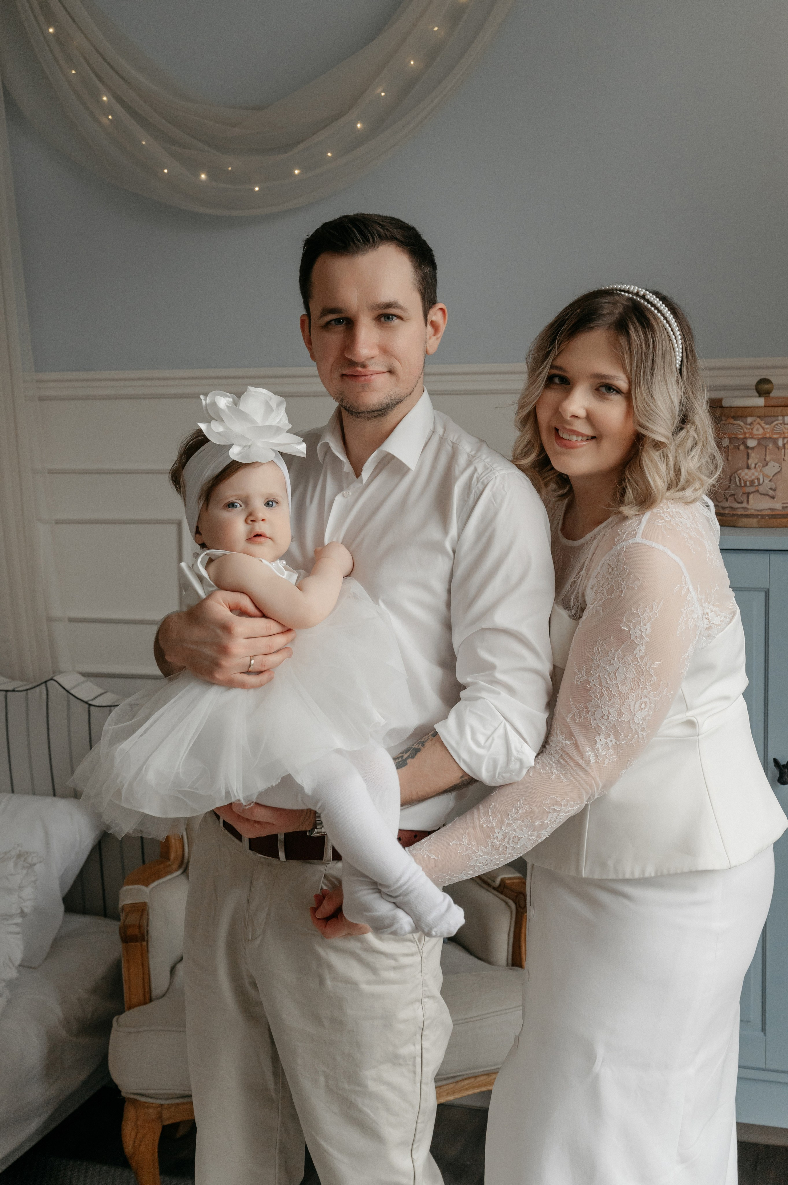 Годовасие малышки Киры в студии. Свадебный фотограф Мария Строгонова