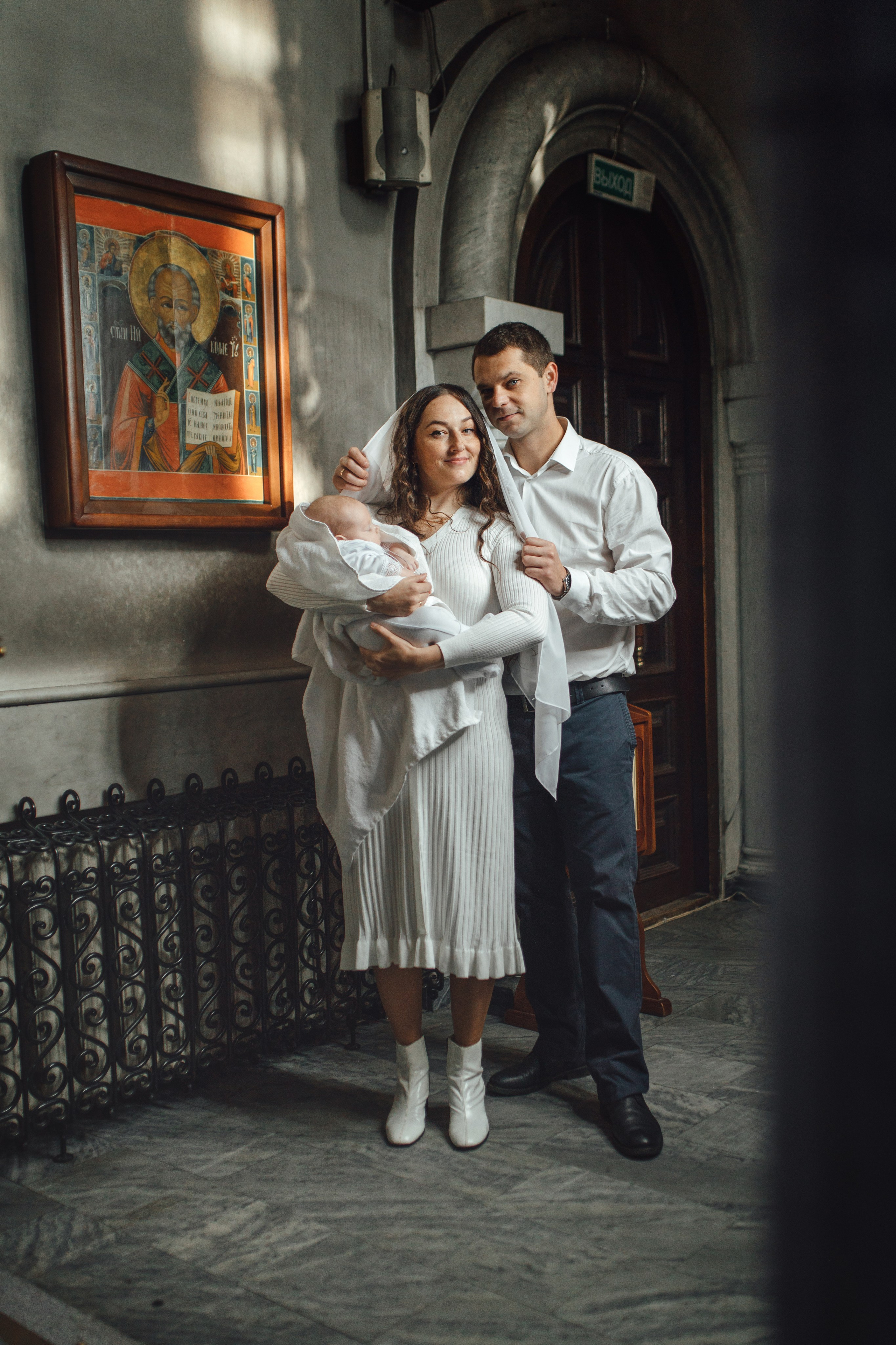 Крещение Тимура храм иконы Всех Скорбящих Радость, октябрь 2024