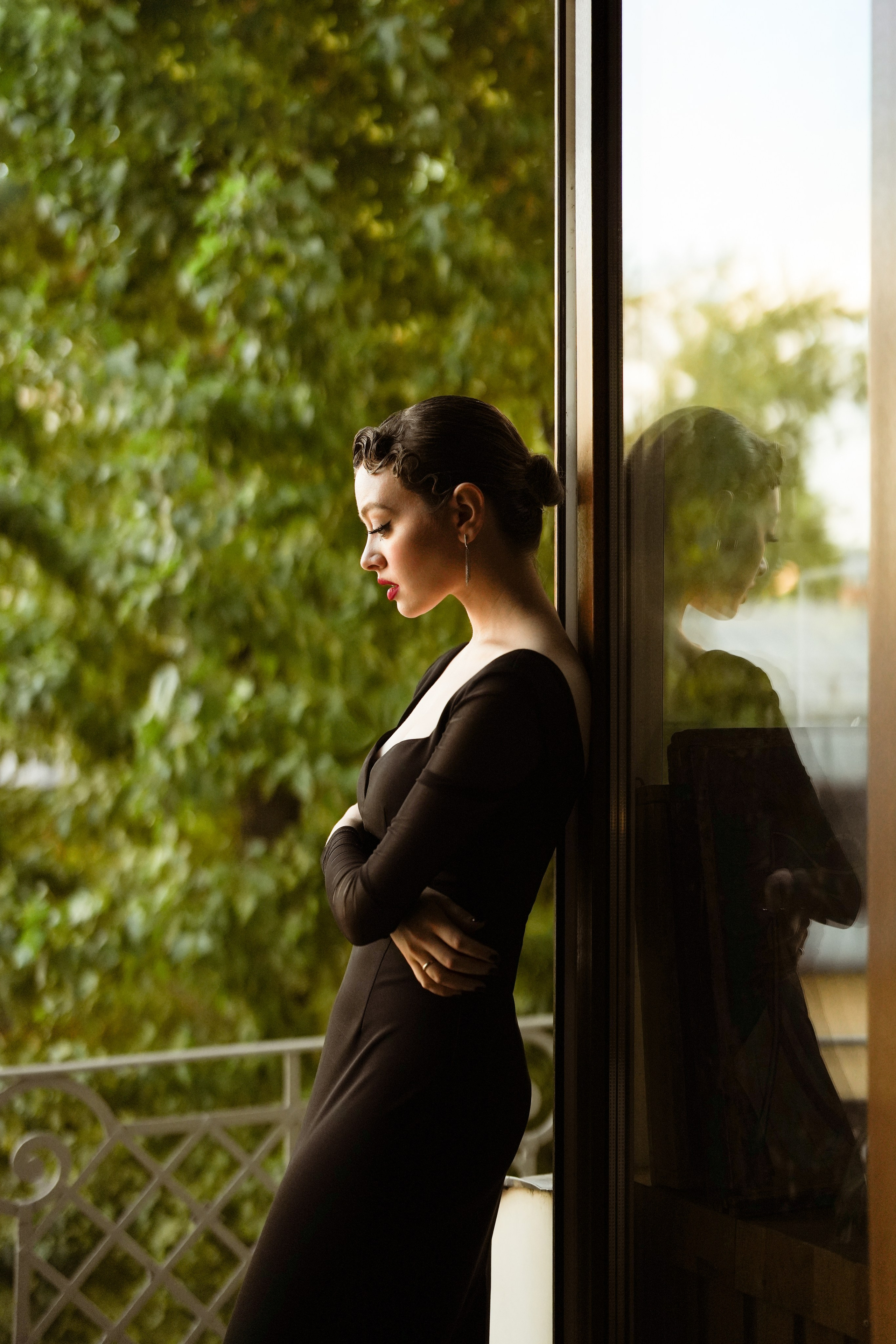 Портрет актрисы в французском стиле. Парижский шик. Богема. Французское кино.