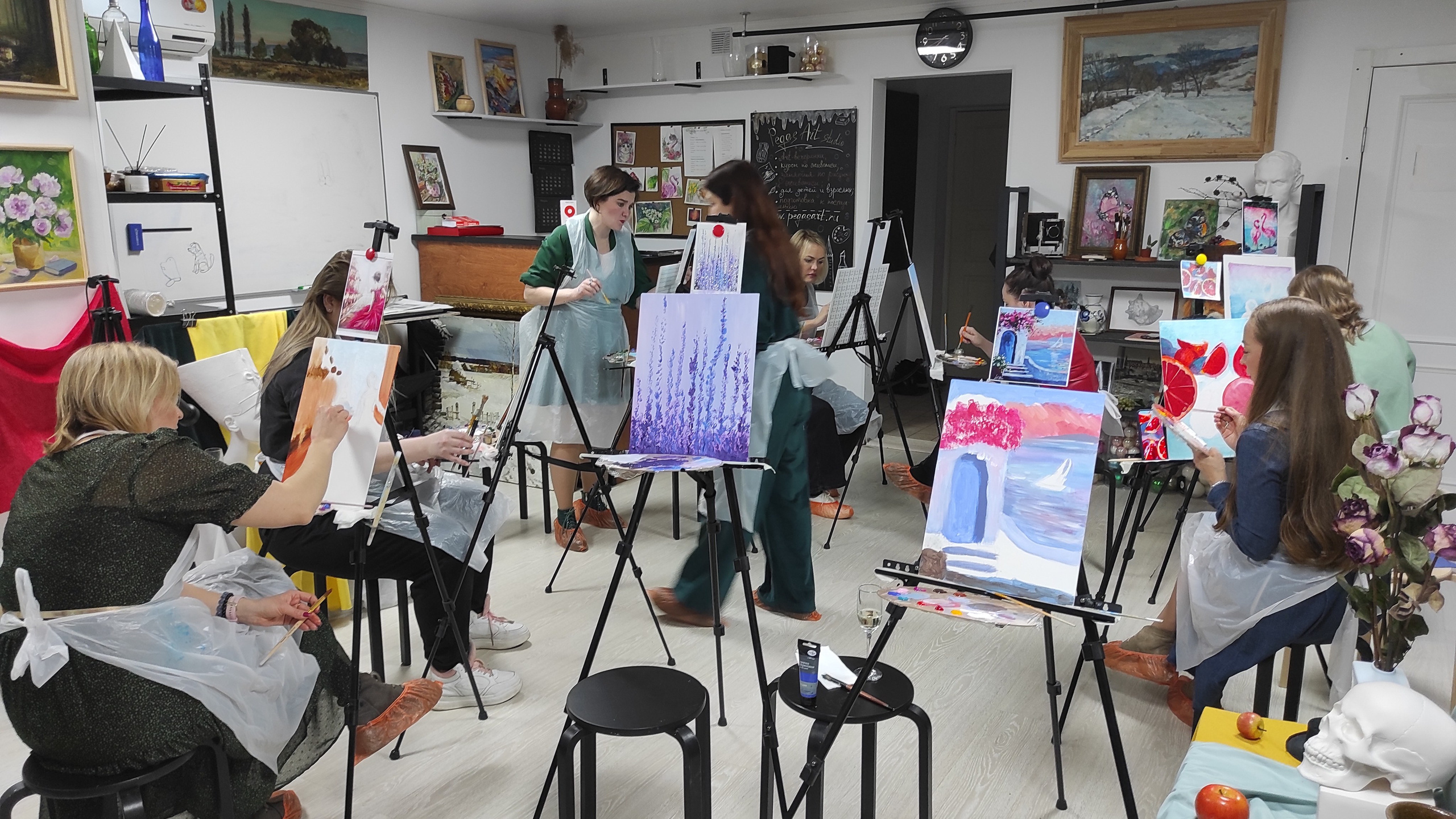 Арт-вечеринки. Арт-вечеринки и мастер-классы в Москве для взрослых и детей