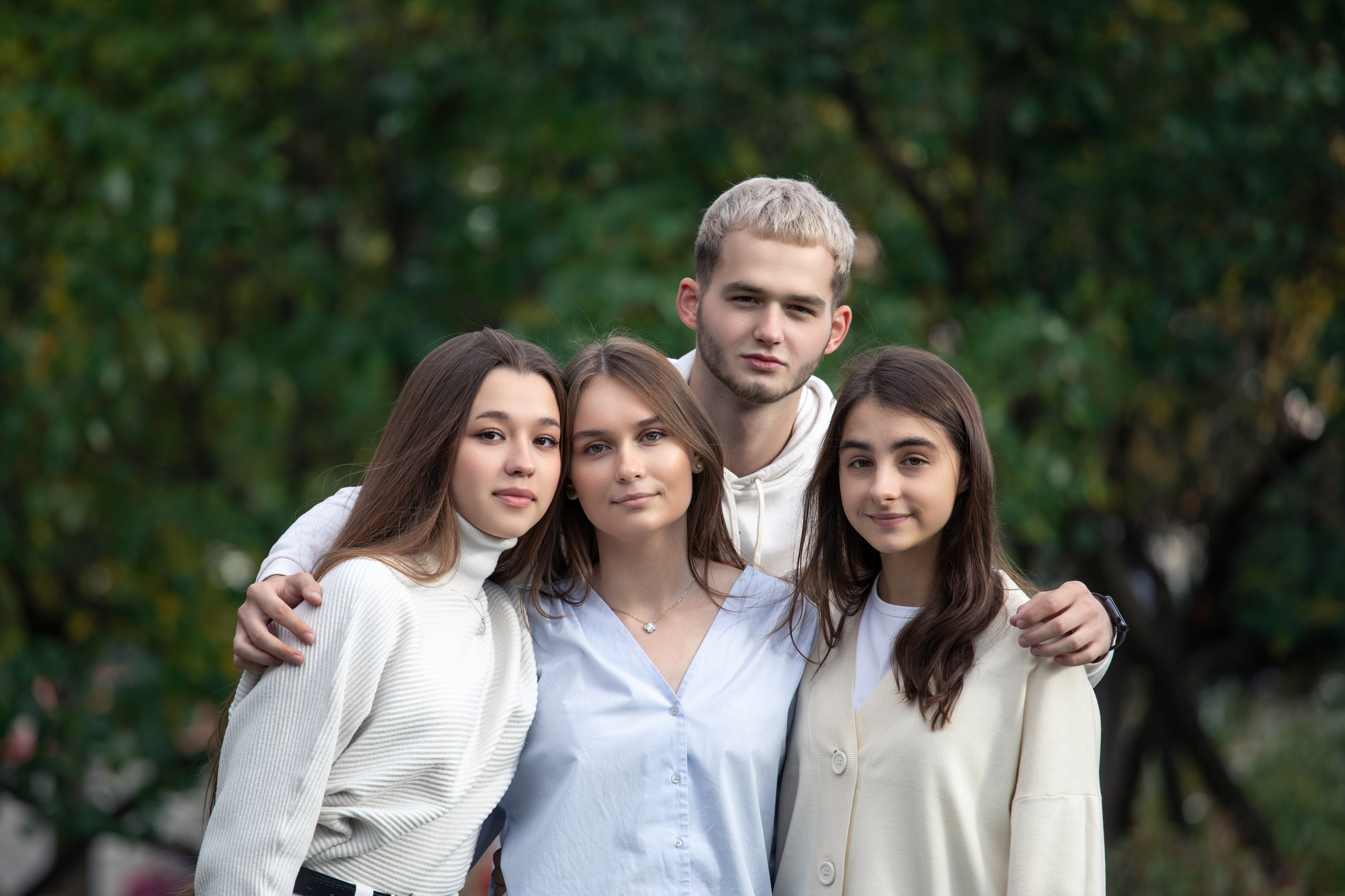 Фотосессия школьников в парке. Выпускные альбомы Евгении Виноградовой г. Липецк